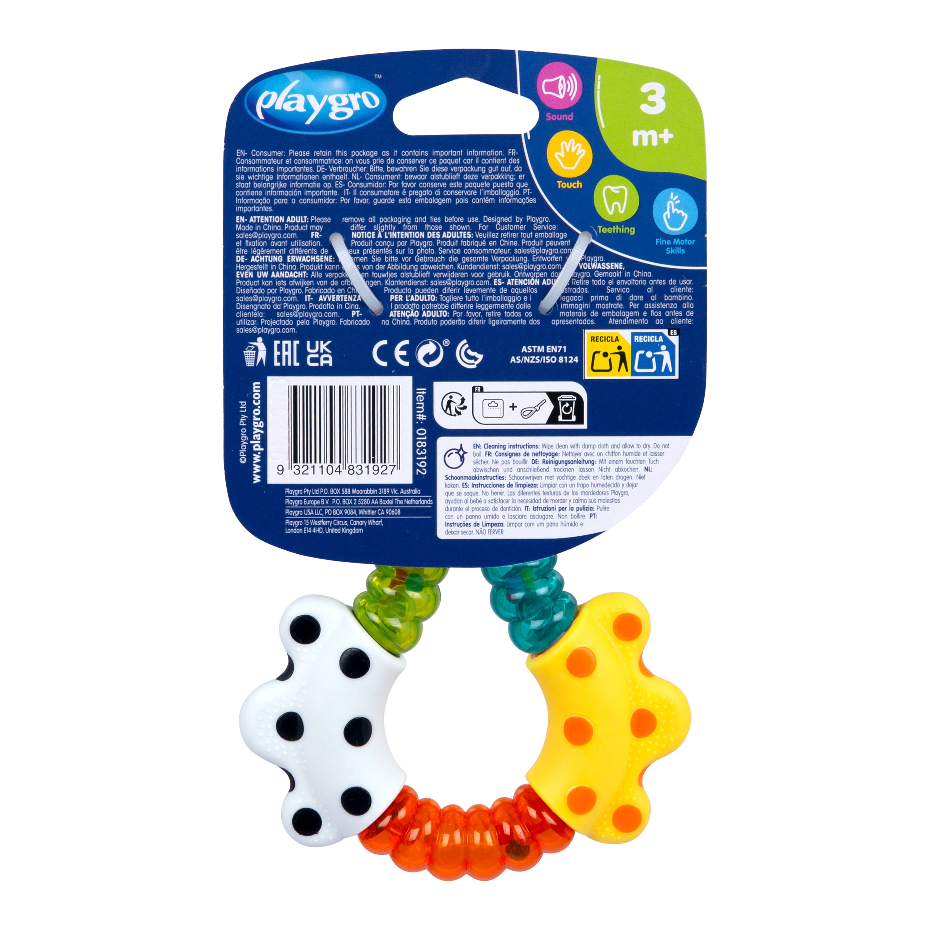 Playgro Click and Twist Rattle