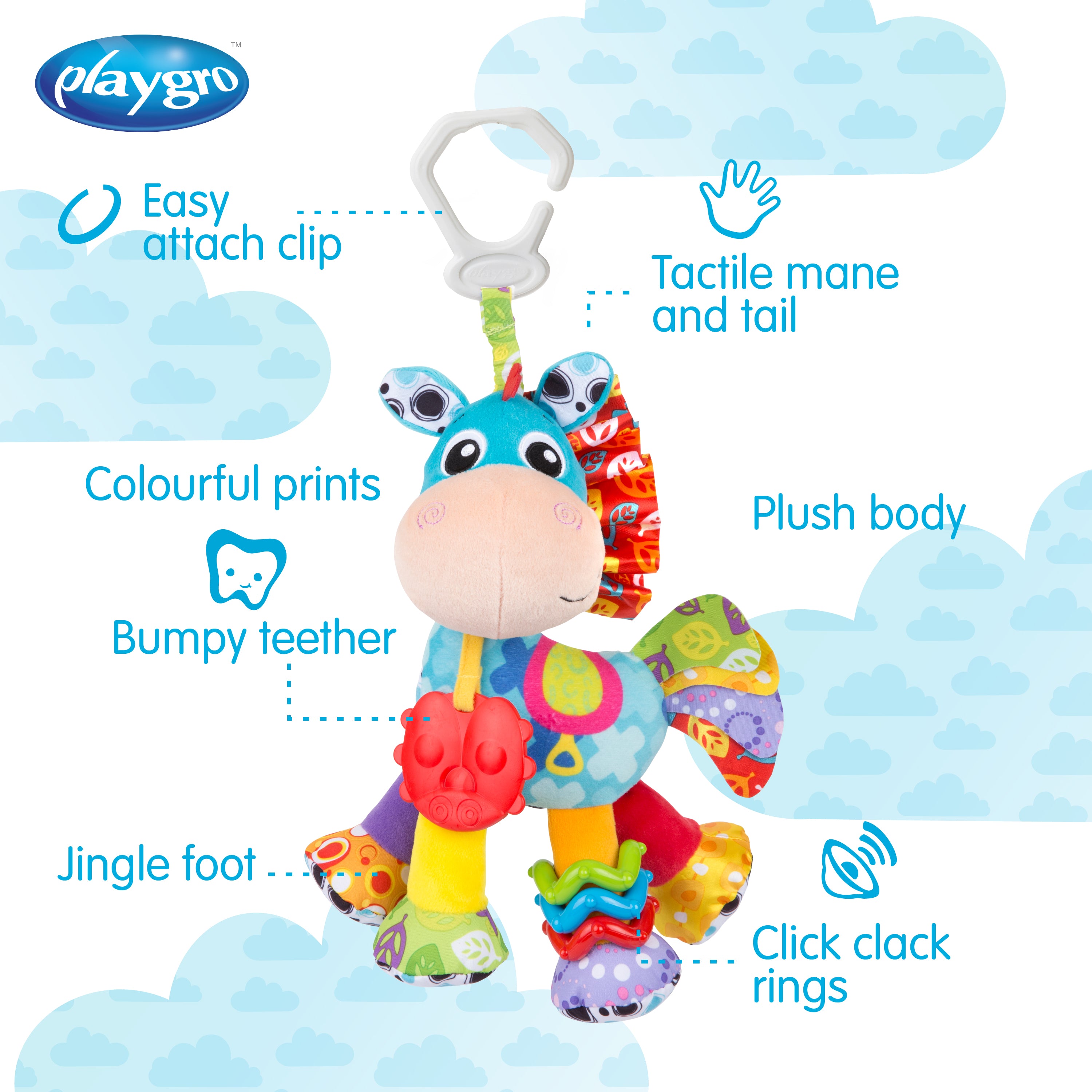 Playgro Activity Friend Clip Clop