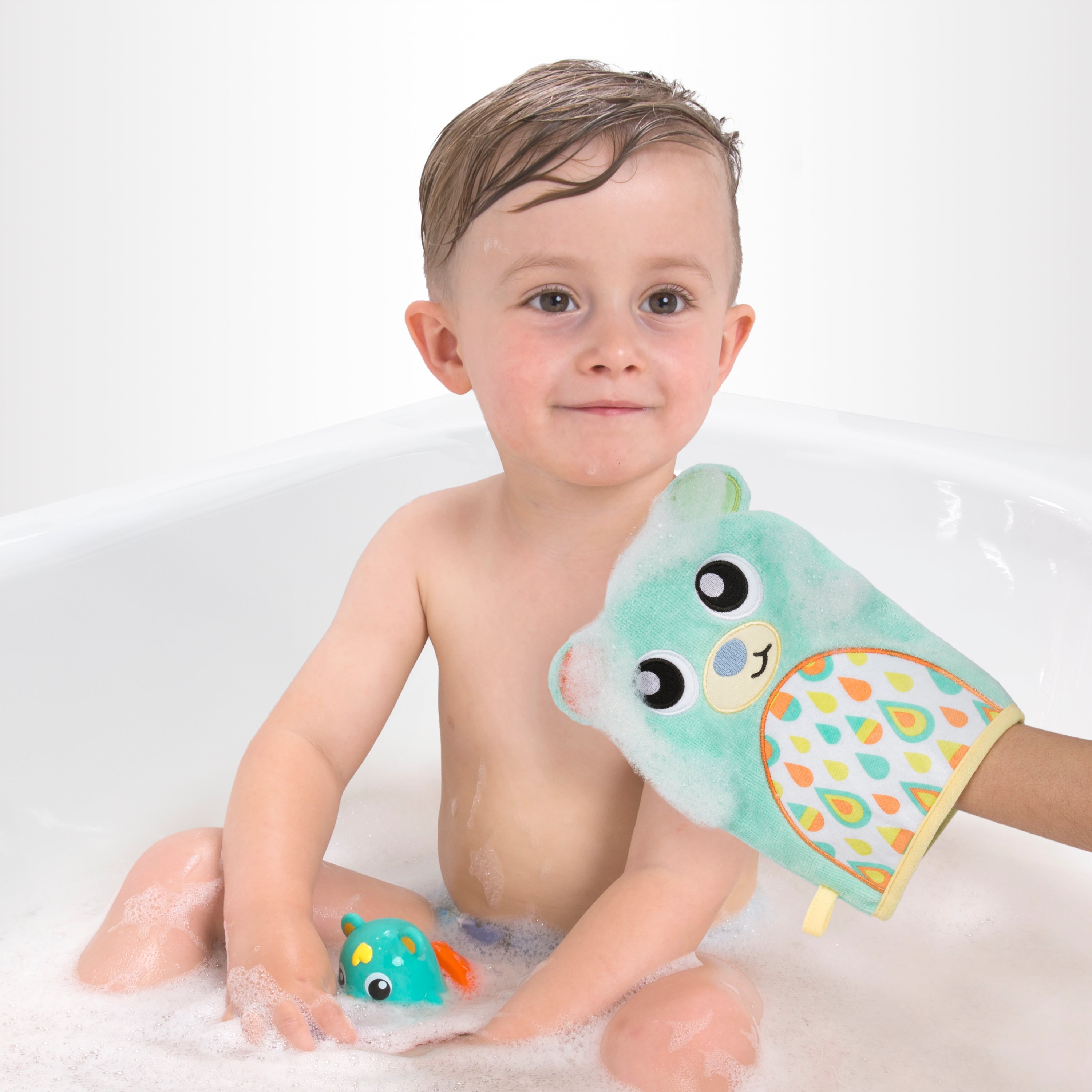 Playgro Friendly Forest Bear Wash Mitt