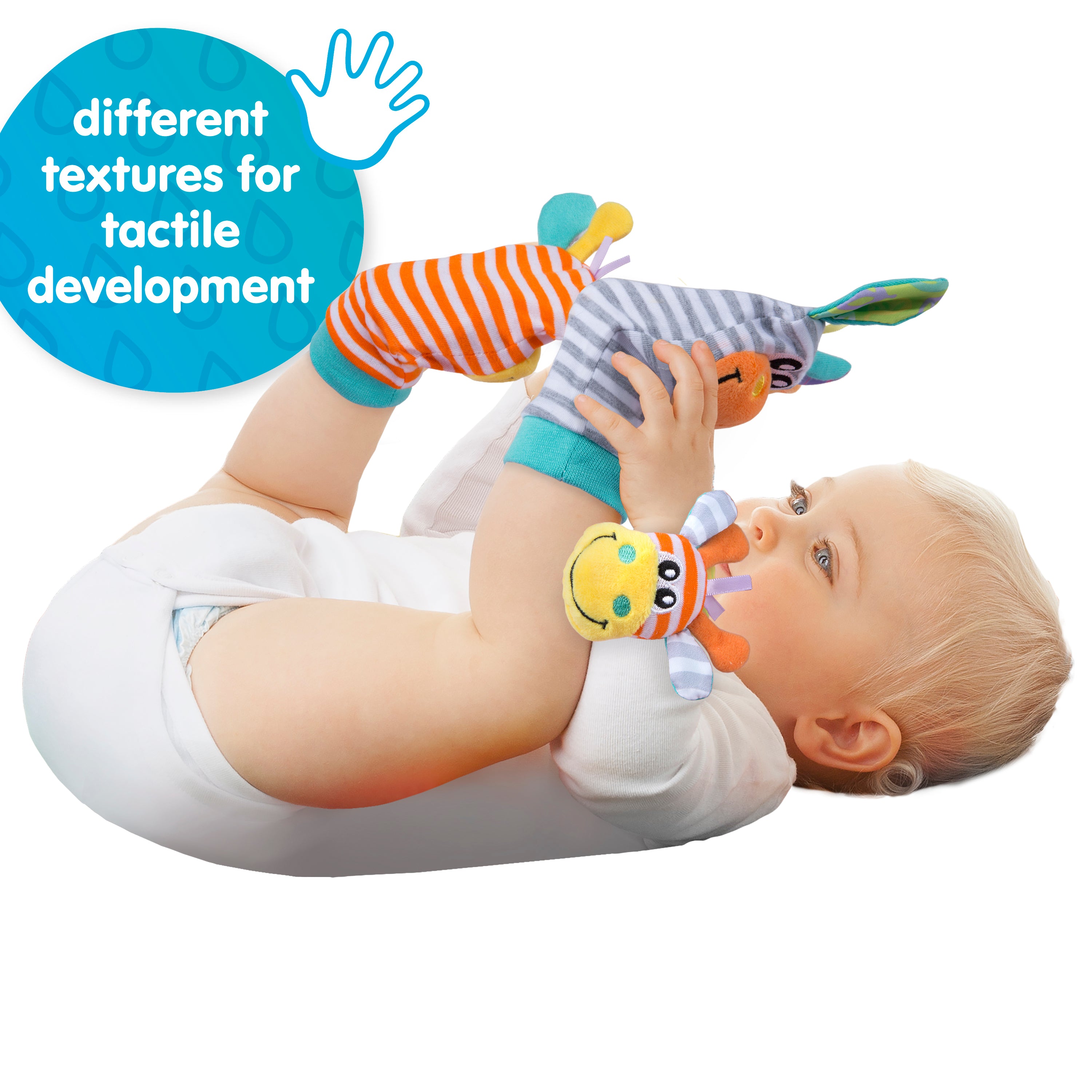 Playgro Jungle Wrist Rattle and Foot Finder Pack