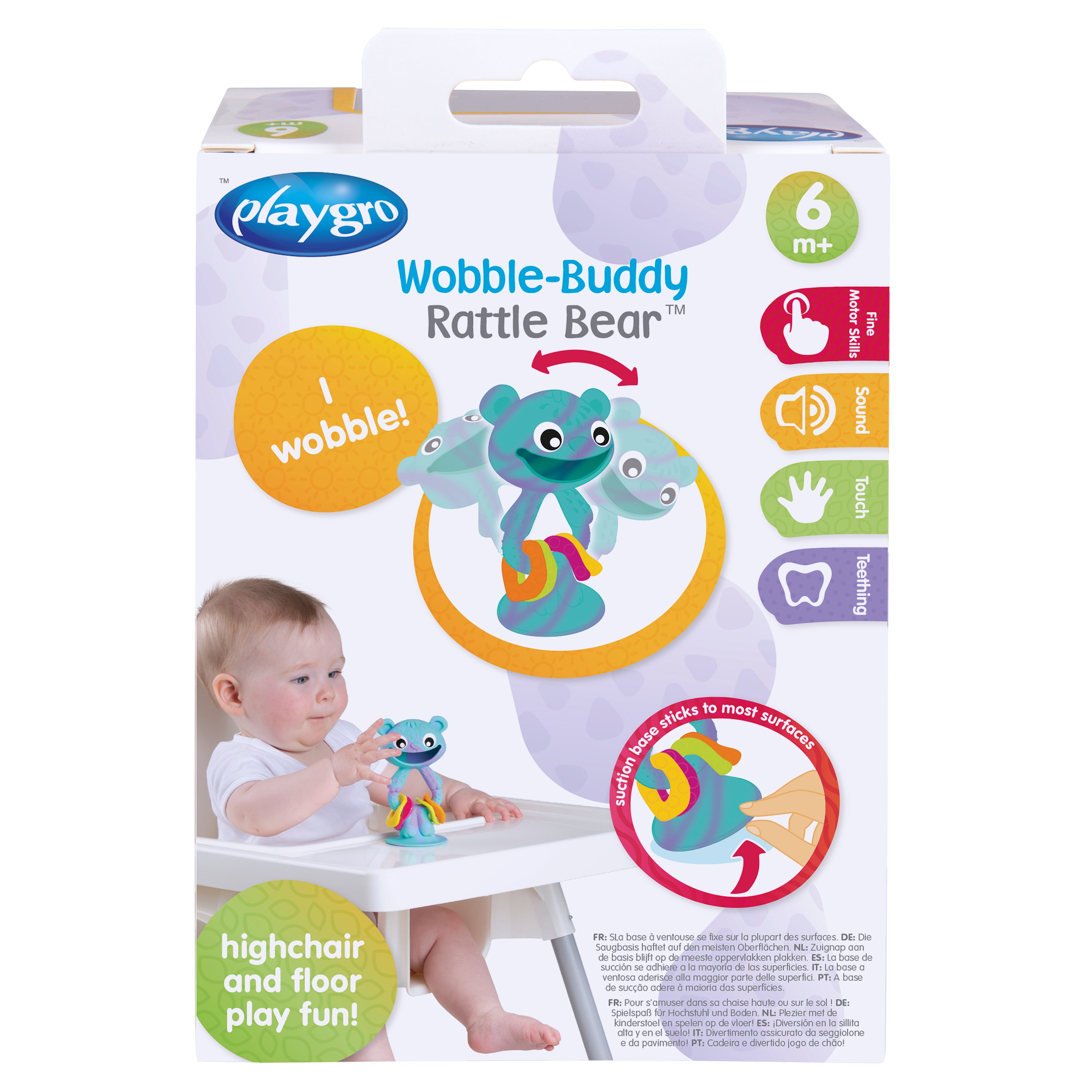 Playgro Wobble-Buddy Rattle Bear