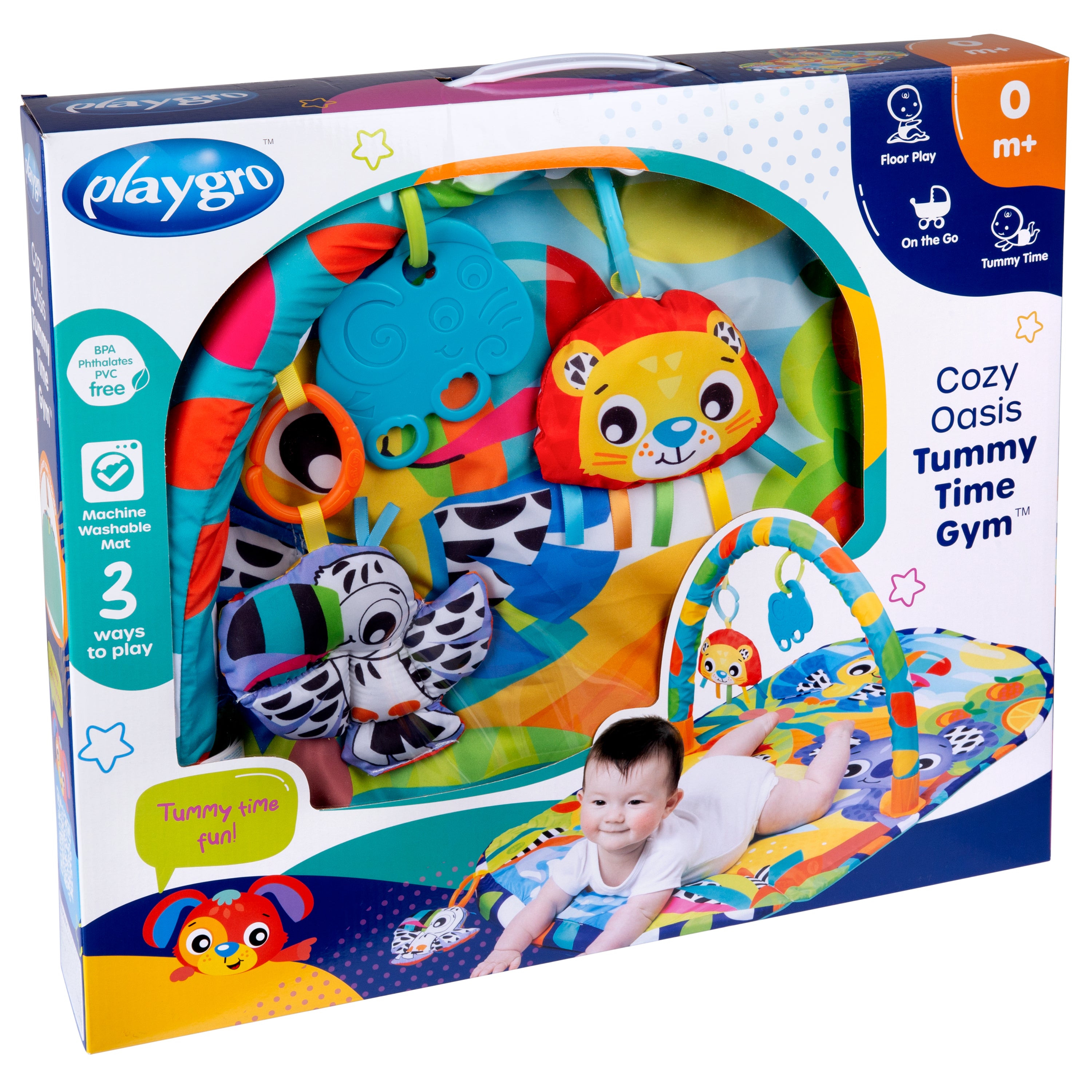 Playgro Cozy Oasis Tummy Time Gym