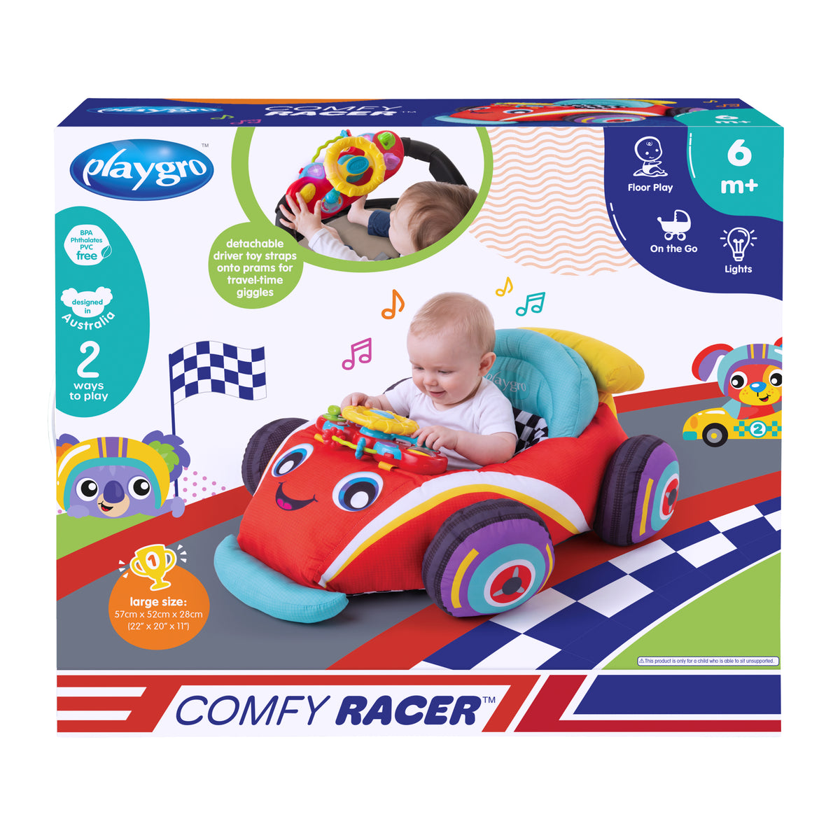 Playgro Music and Lights Comfy Racer