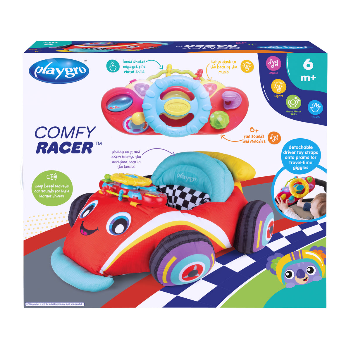 Playgro Music and Lights Comfy Racer