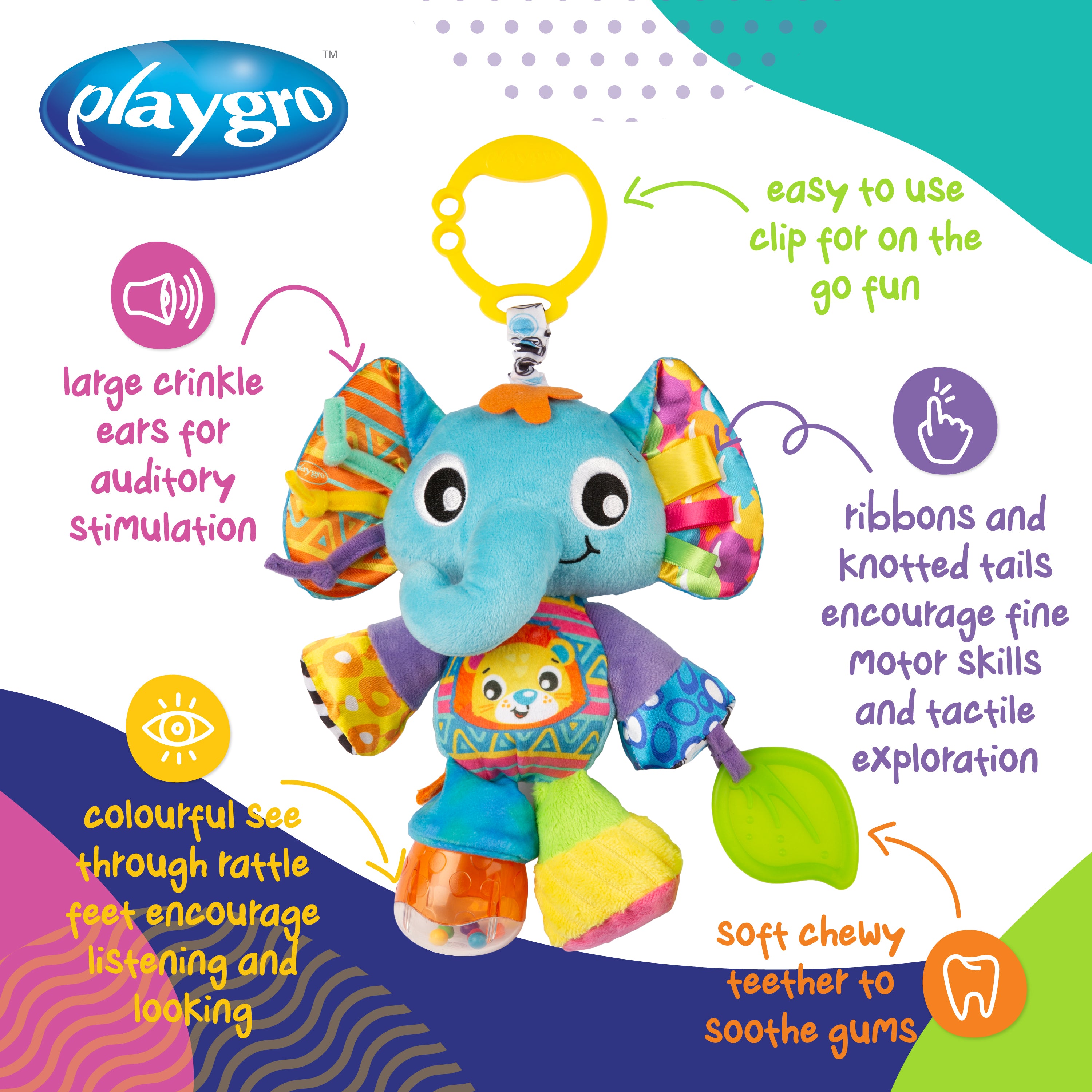 Playgro Activity Friend Elly Elephant