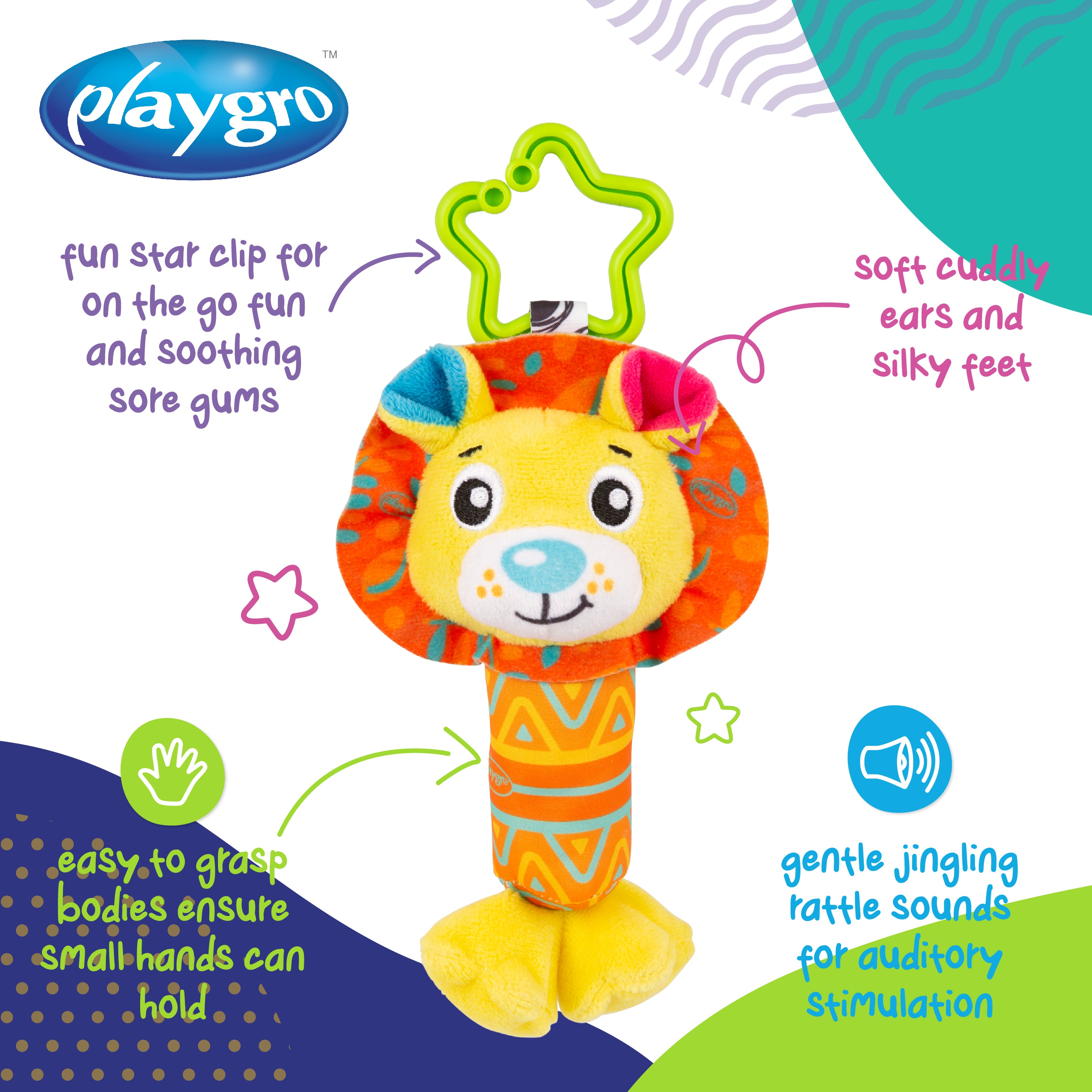 Playgro Clipsy Roary Lion