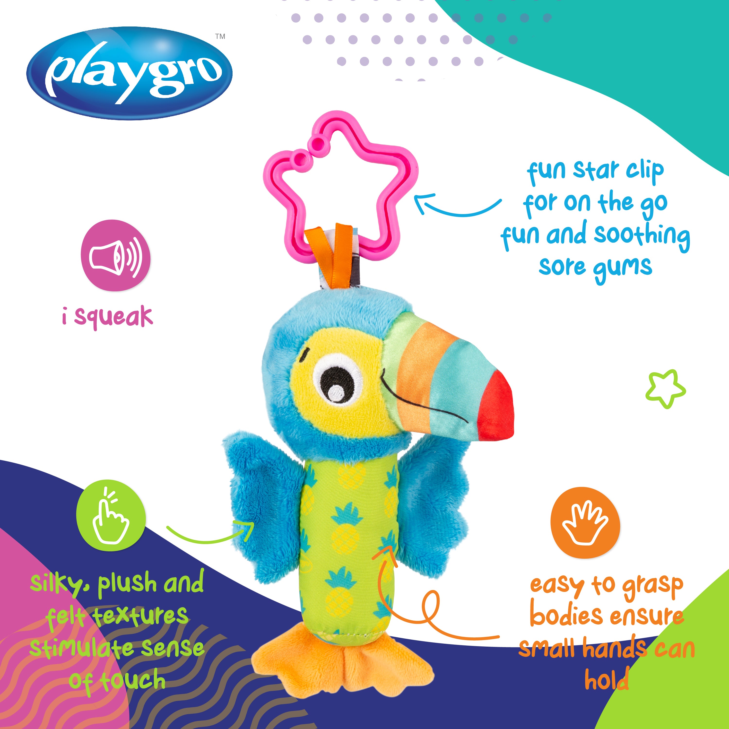 Playgro Clipsy Tamika Toucan