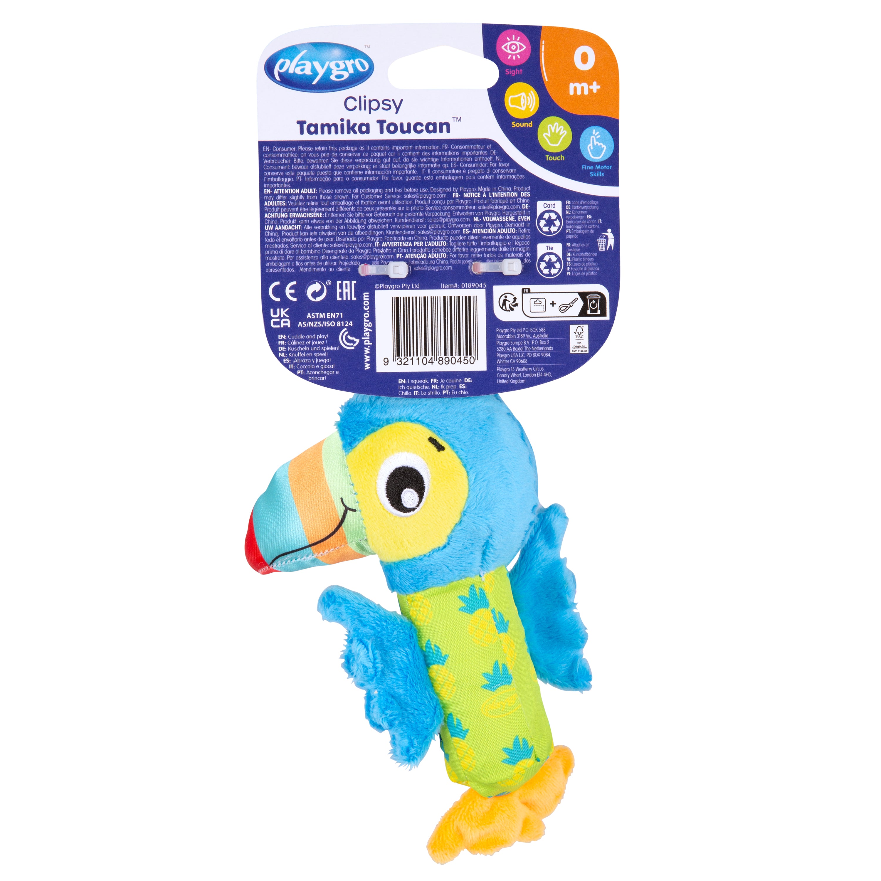 Playgro Clipsy Tamika Toucan