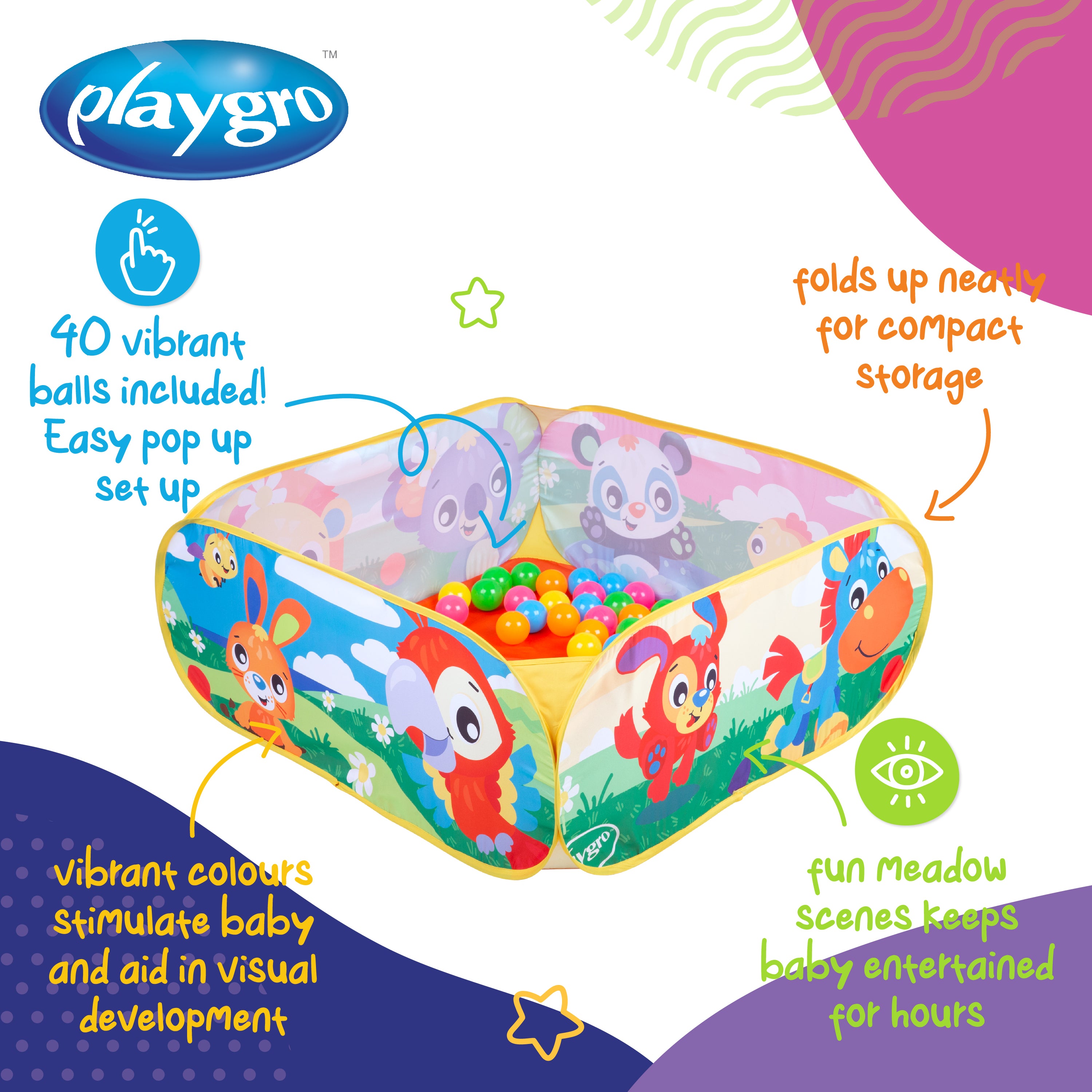 Playgro Merry Meadows Ball Pit