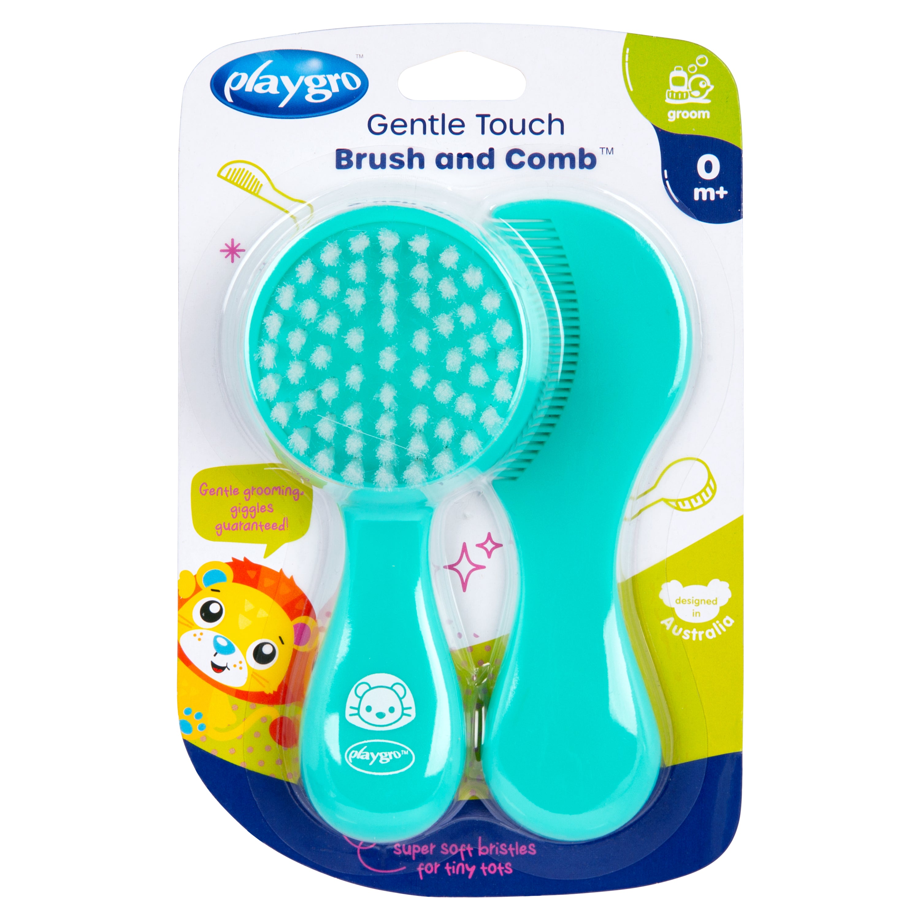 Playgro Gentle Touch Brush and Comb - 2 Assort