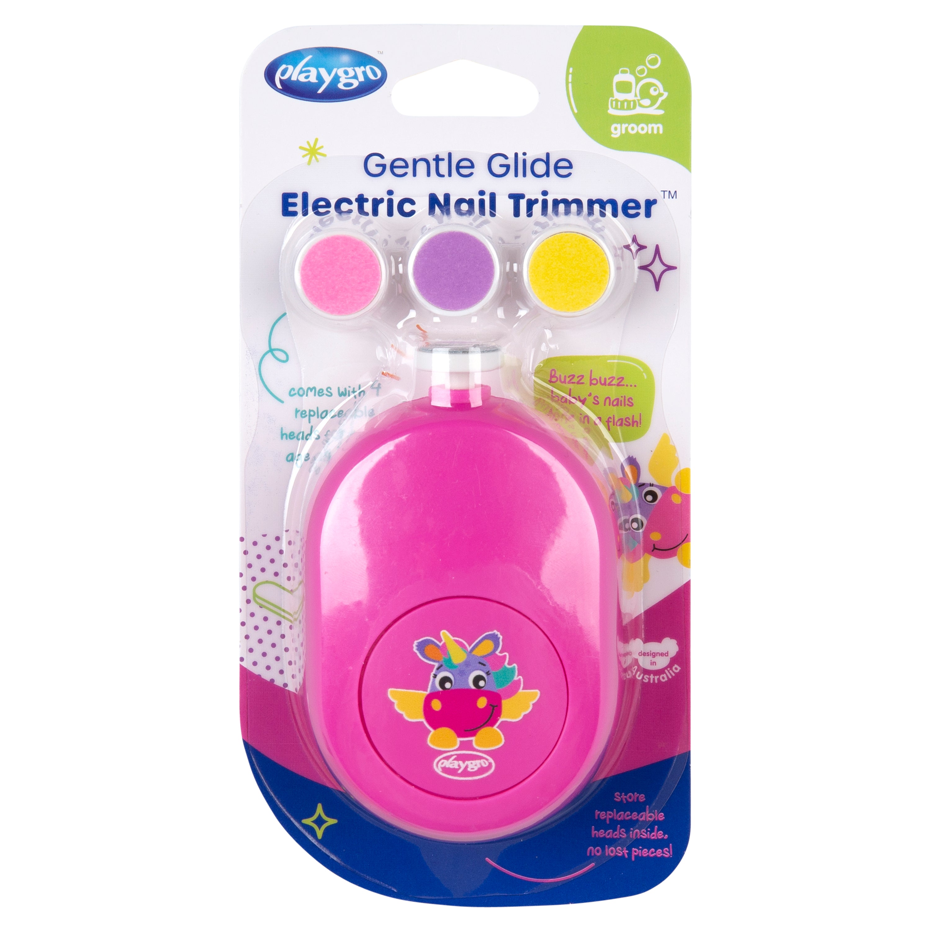 Playgro Gentle Glide Electric Nail Trimmer - 2 Assort