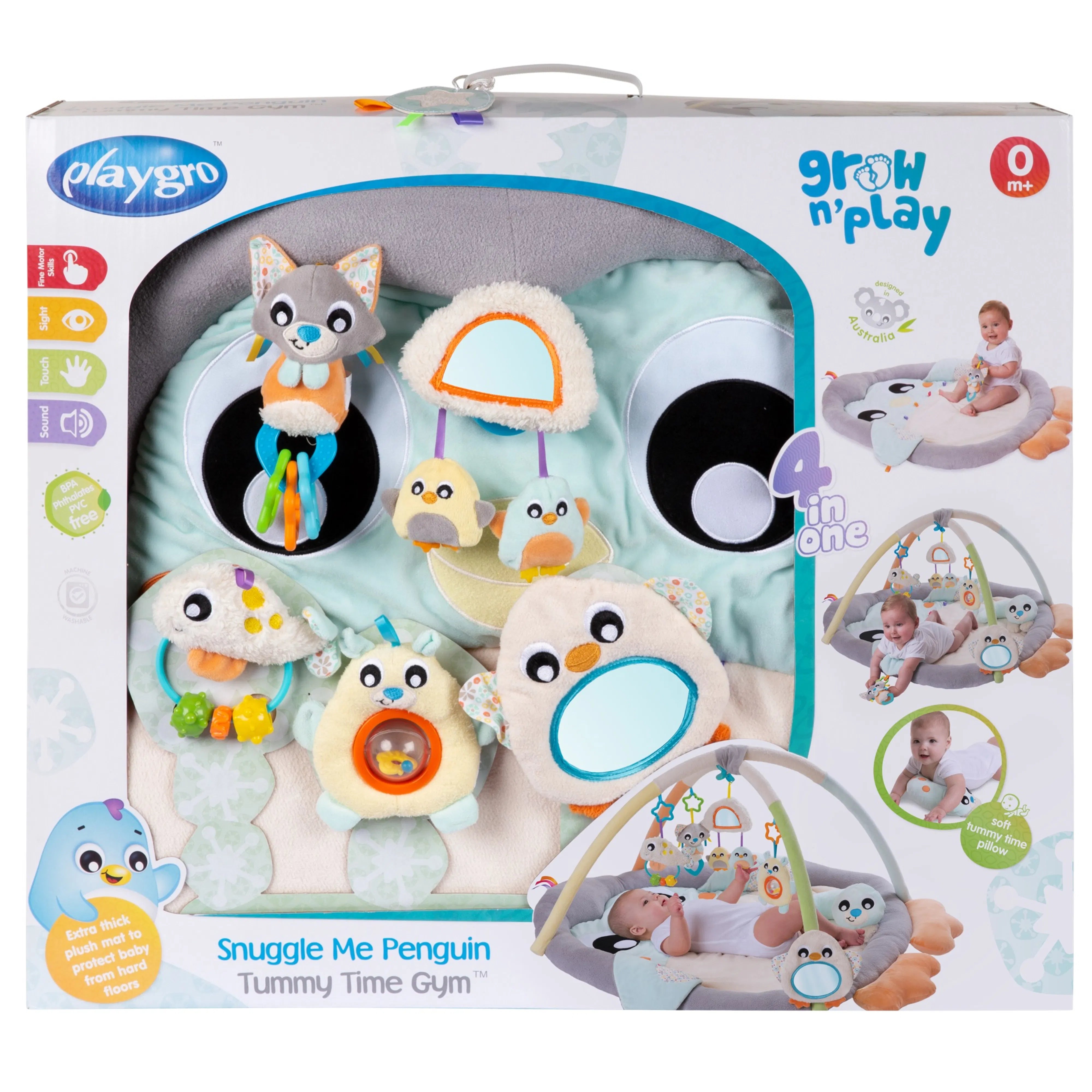 Playgro Snuggle Me Penguin Tummy Time Gym