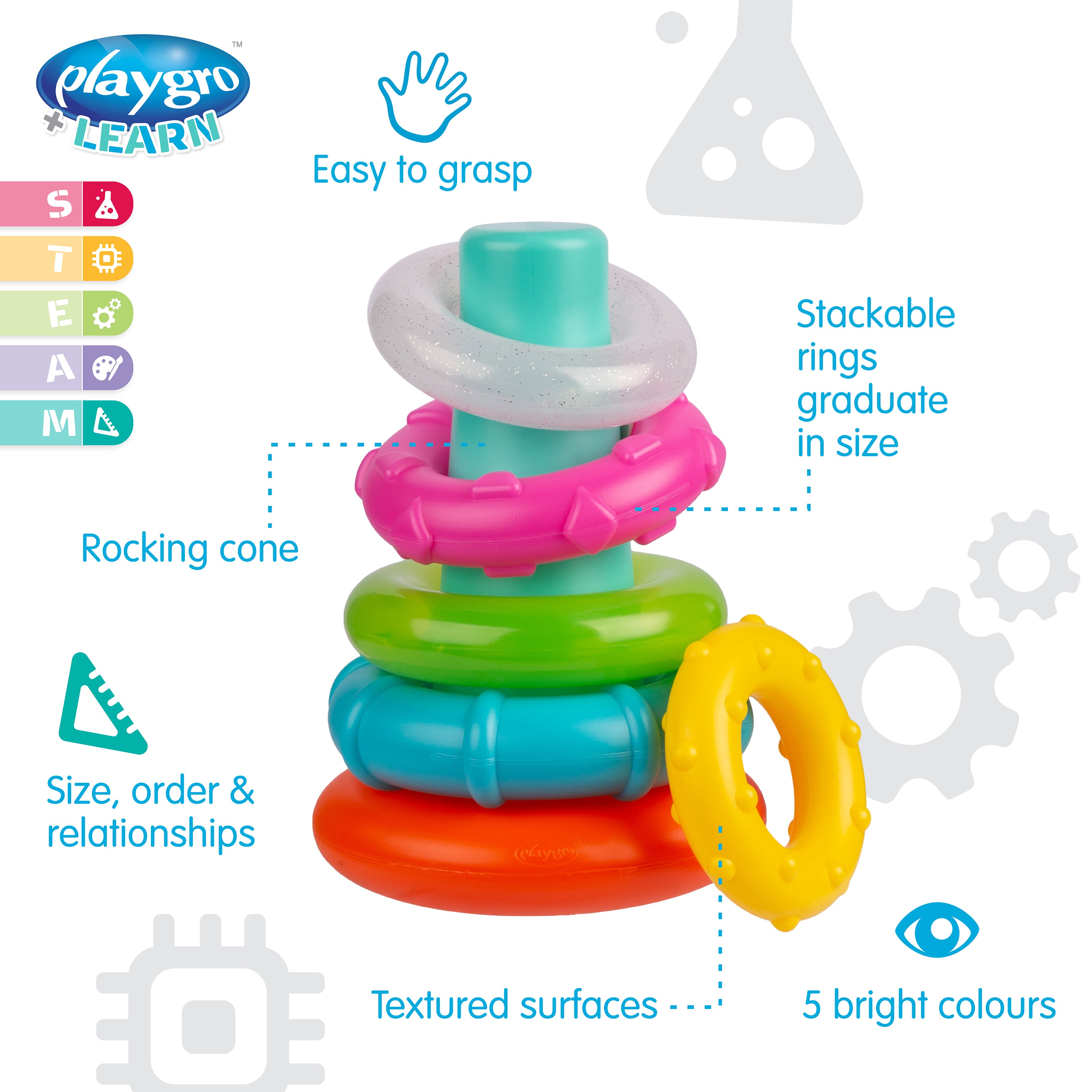 Playgro Sort and Stack Tower