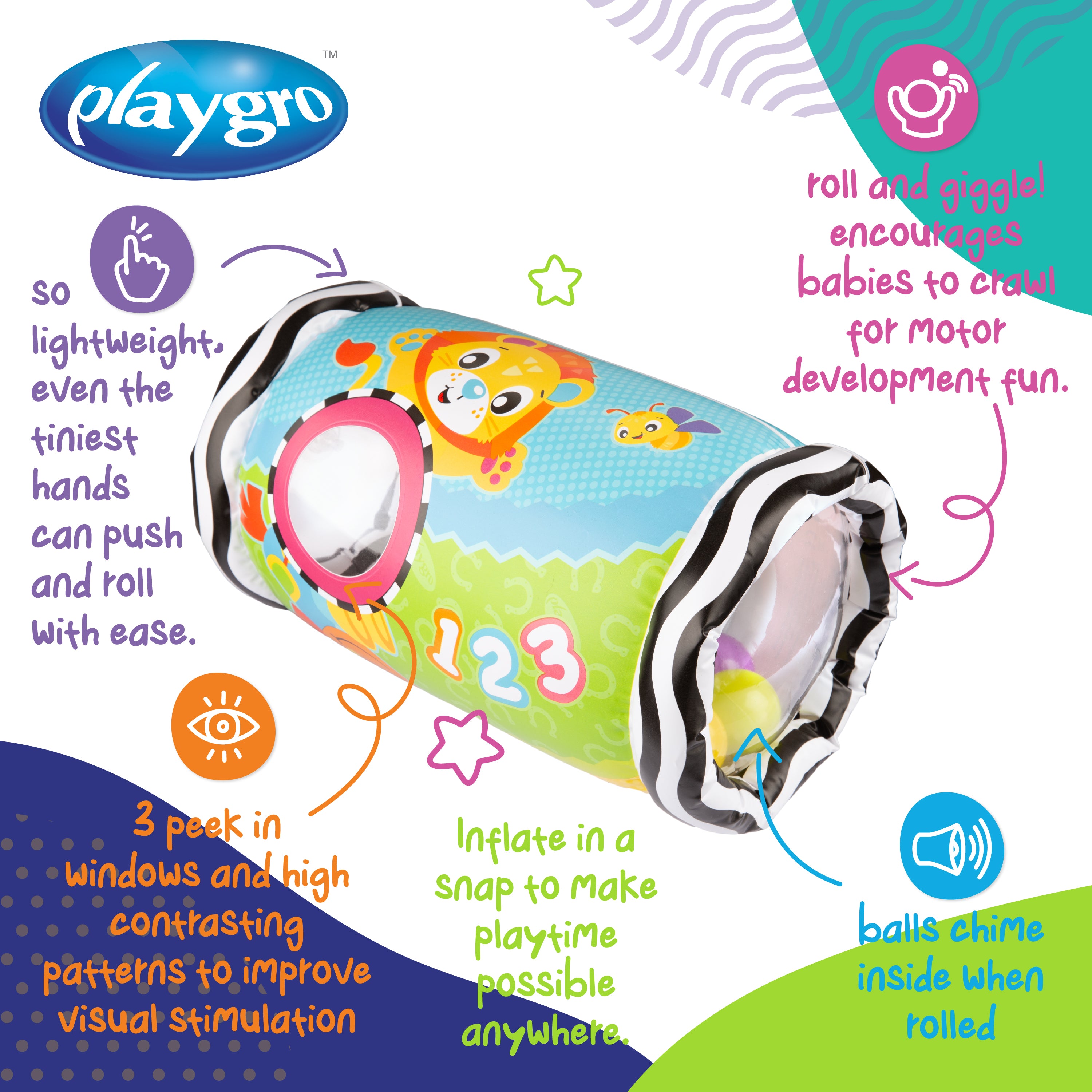 Playgro Peek and Play Roller