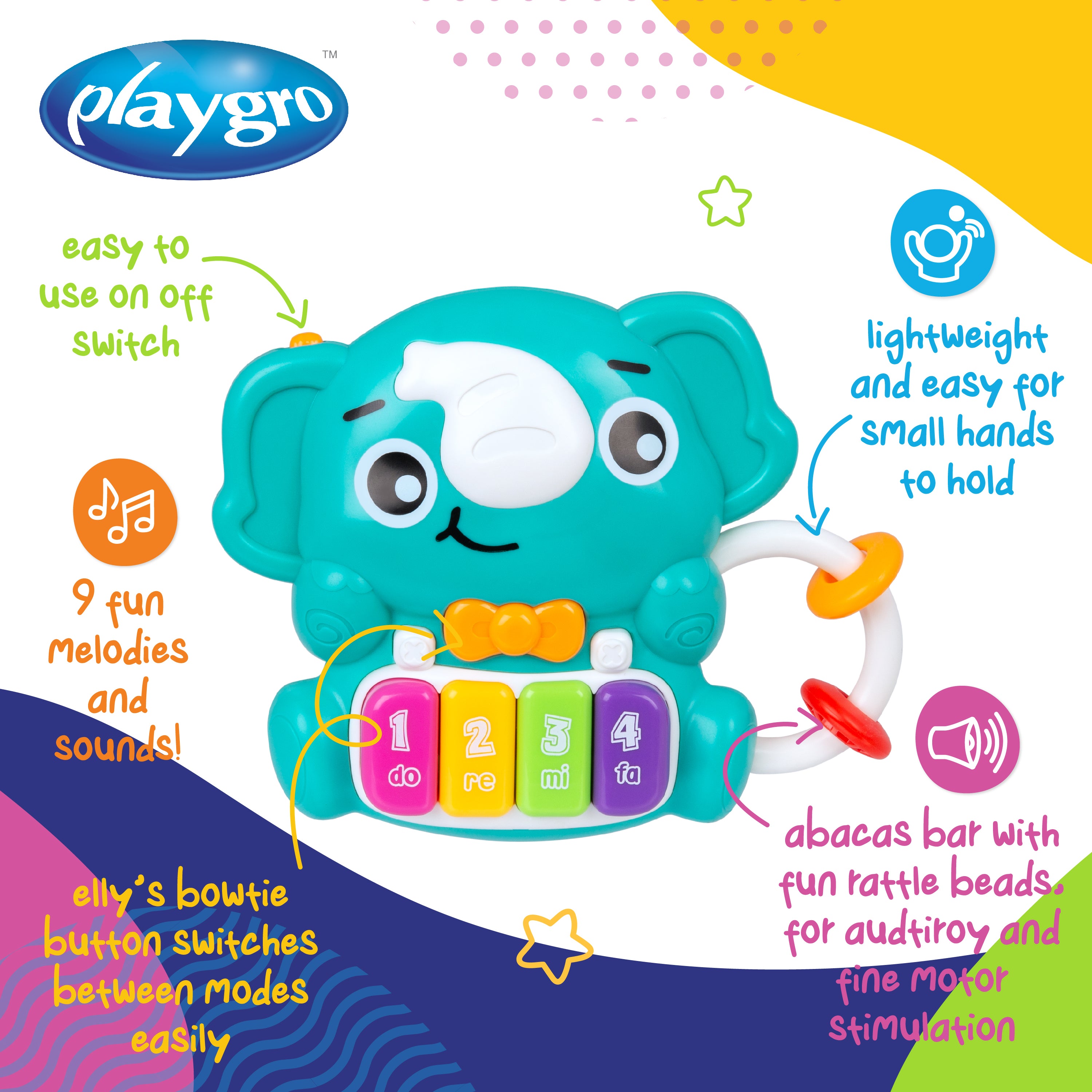 Playgro Elly's Melody Piano