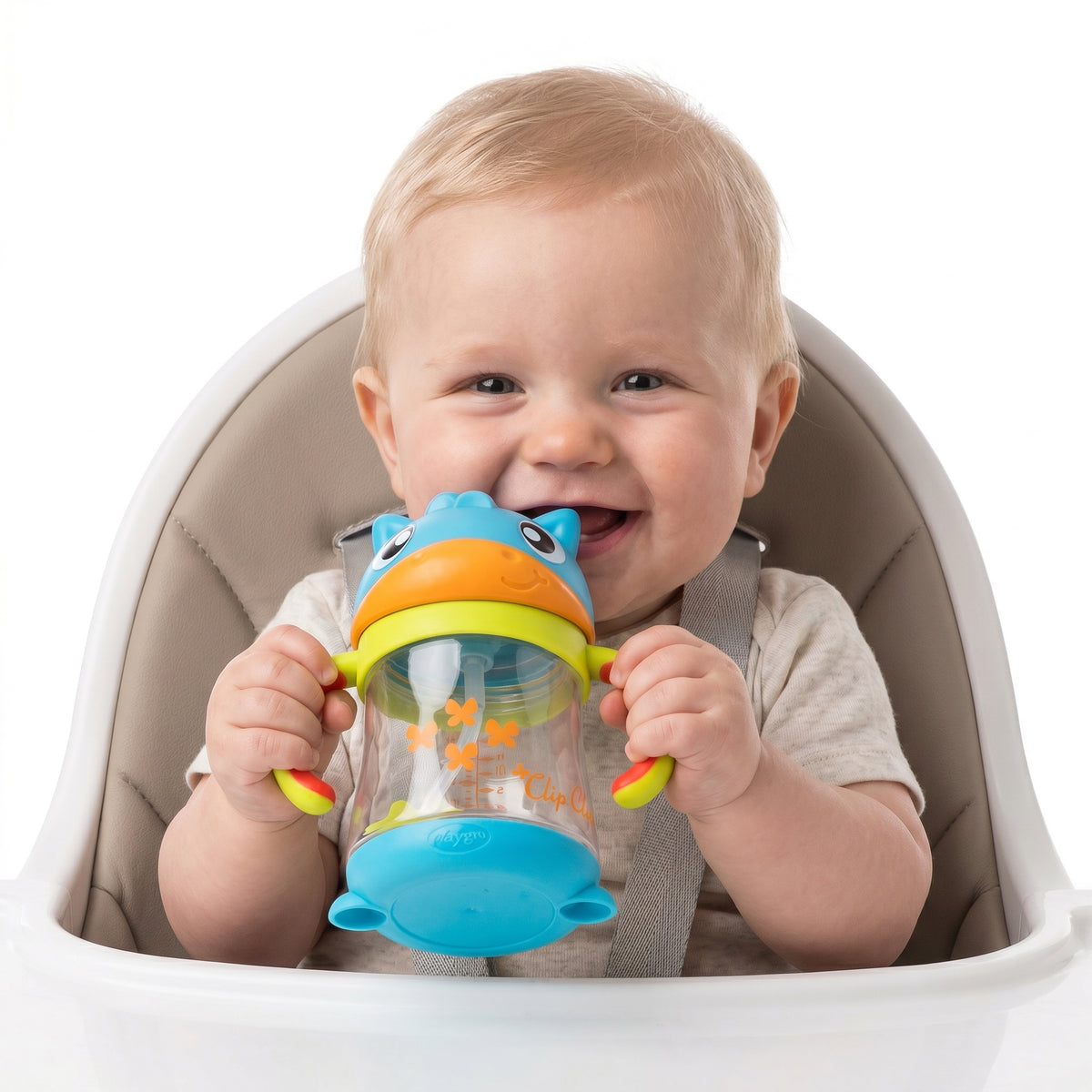 Clip Clop Weighted Straw Sippy Cup 6m+