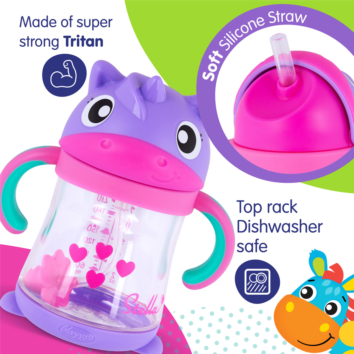 Stella Weighted Straw Sippy Cup 6m+