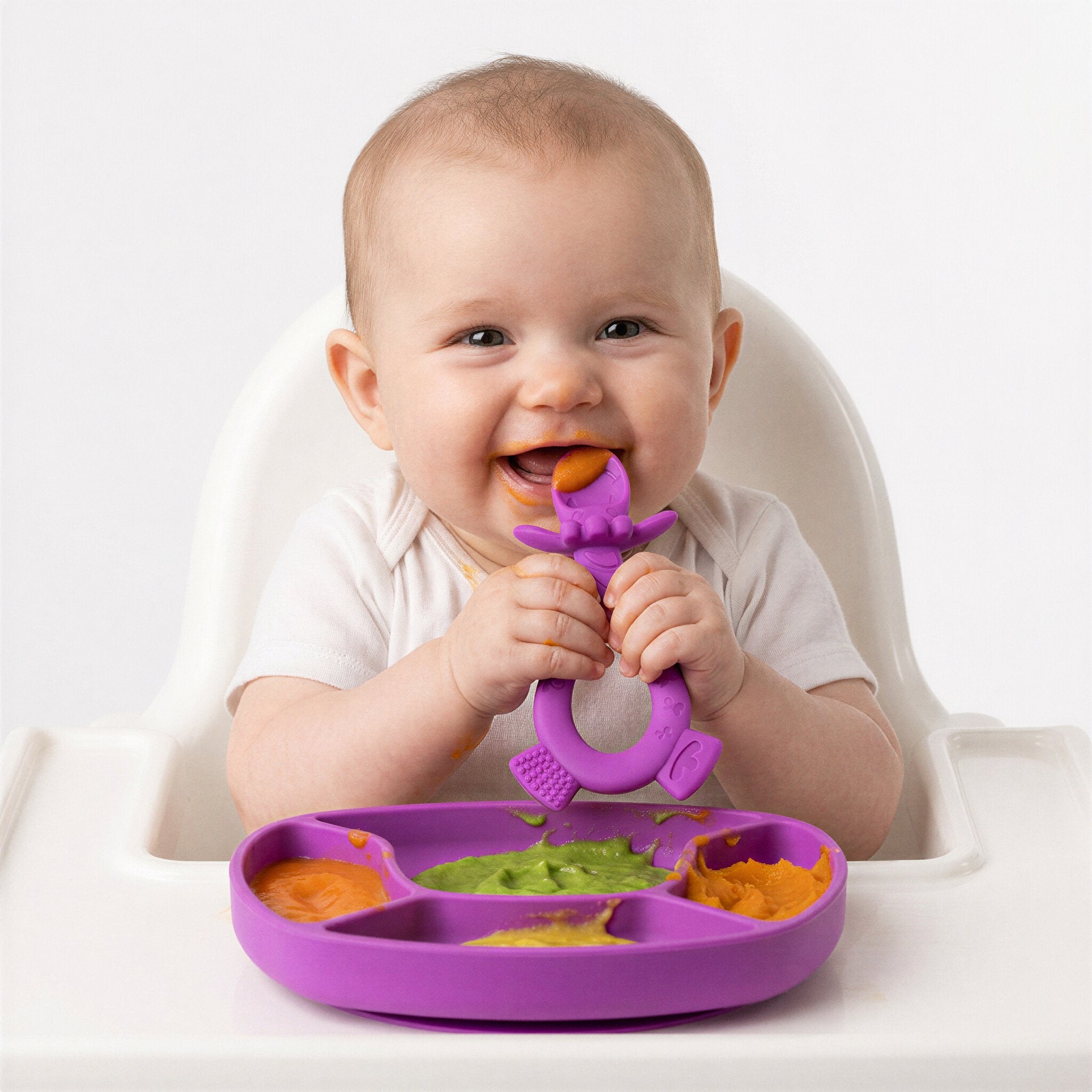 Clip Clop Dip & Flip Spoon - Purple