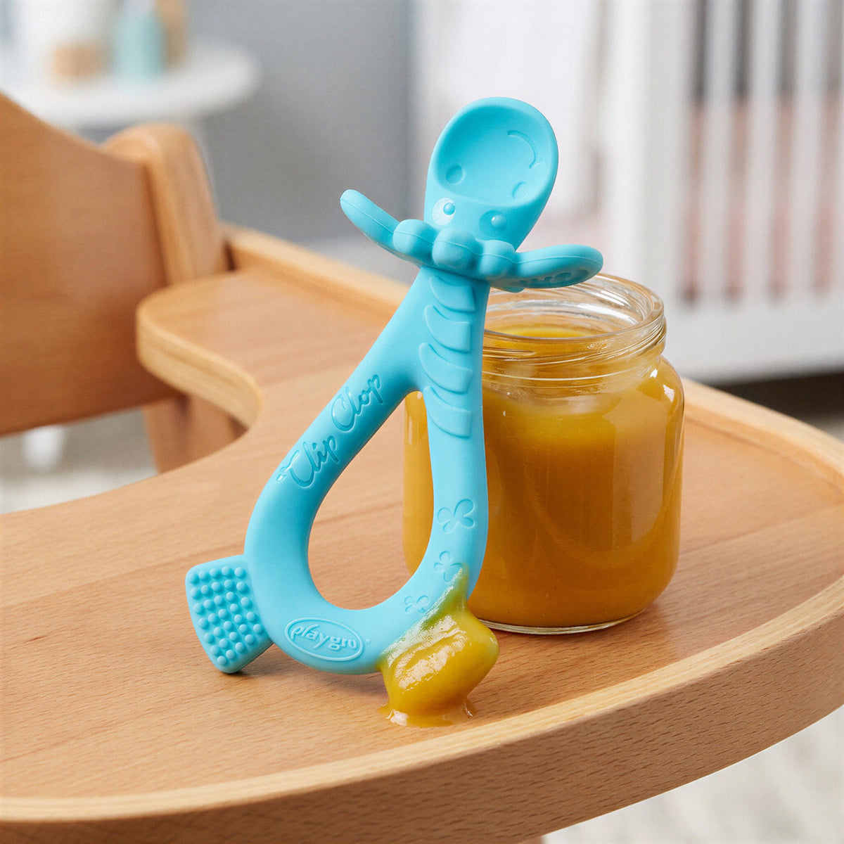 Clip Clop Dip & Flip Spoon - Blue