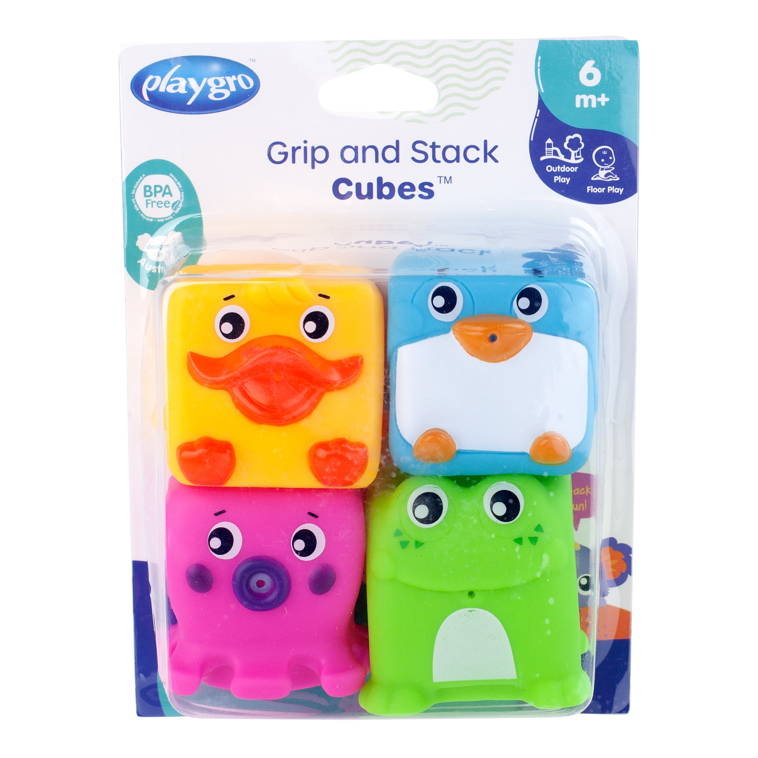 Playgro Grip and Stack Cubes