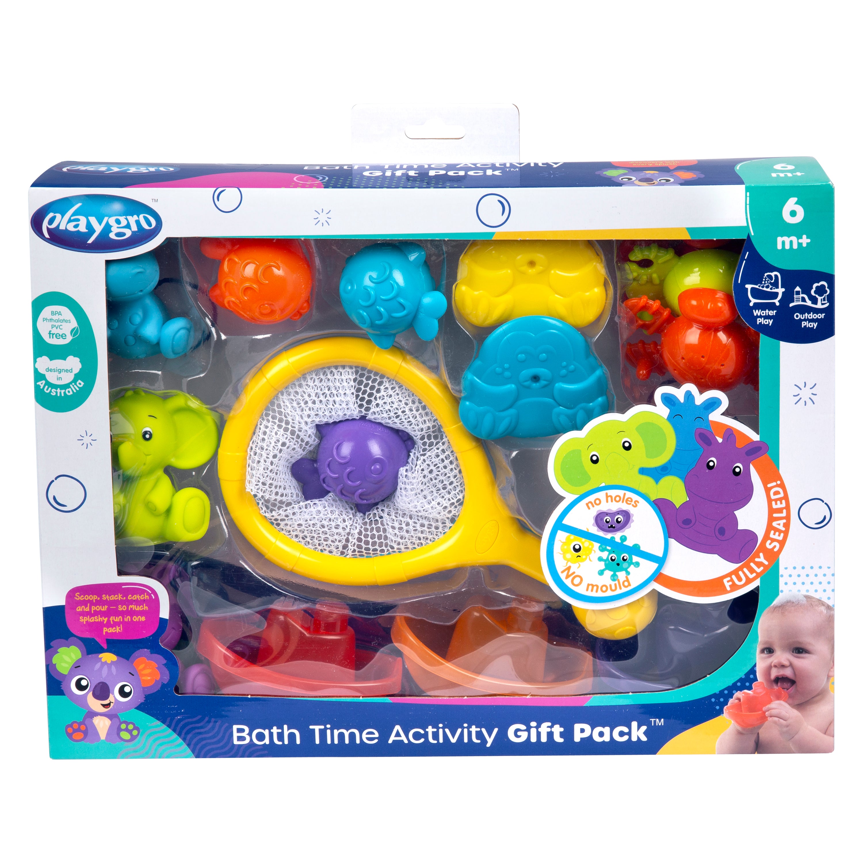 Playgro Bath Time Activity Gift Pack - Fully Sealed