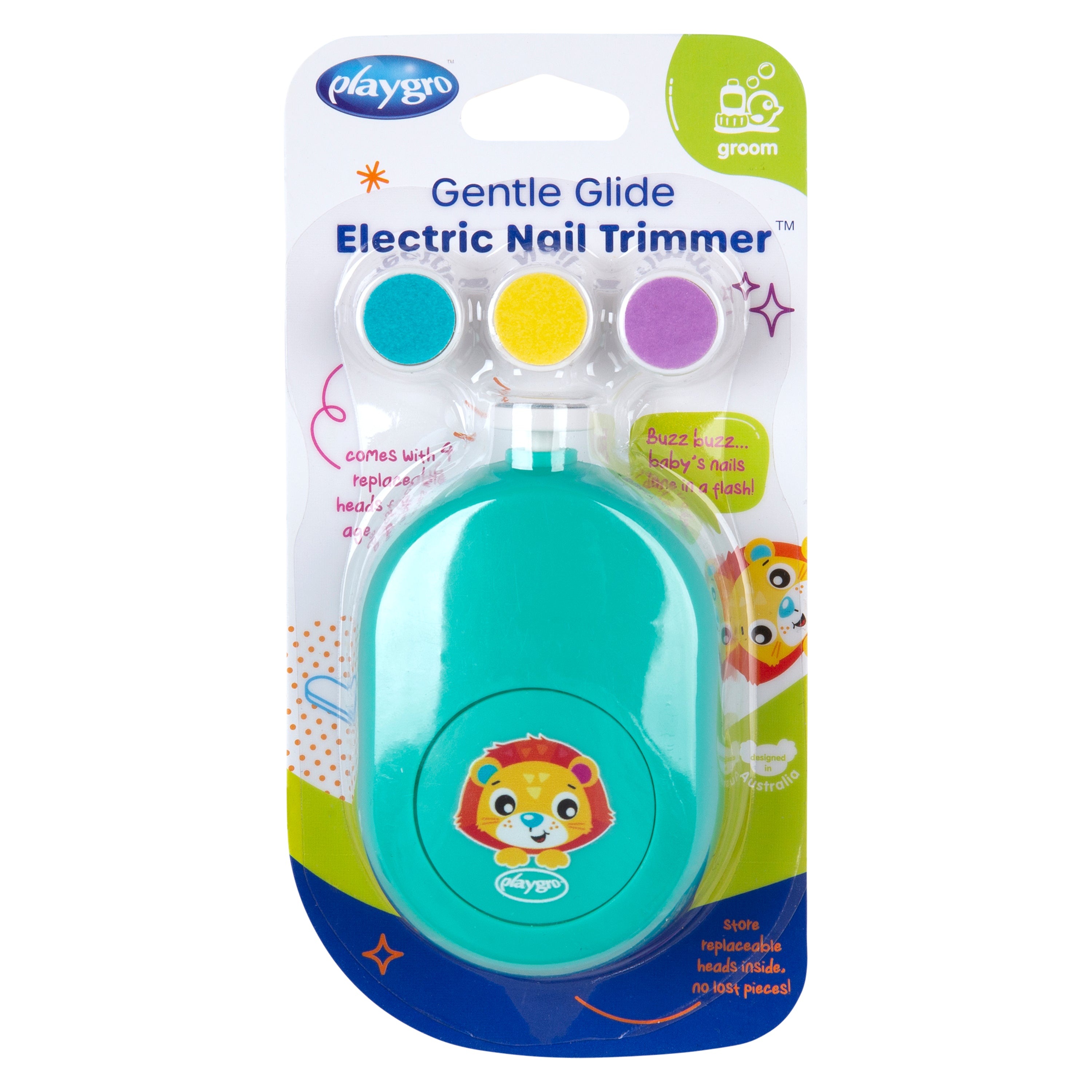 Playgro Gentle Glide Electric Nail Trimmer - 2 Assort