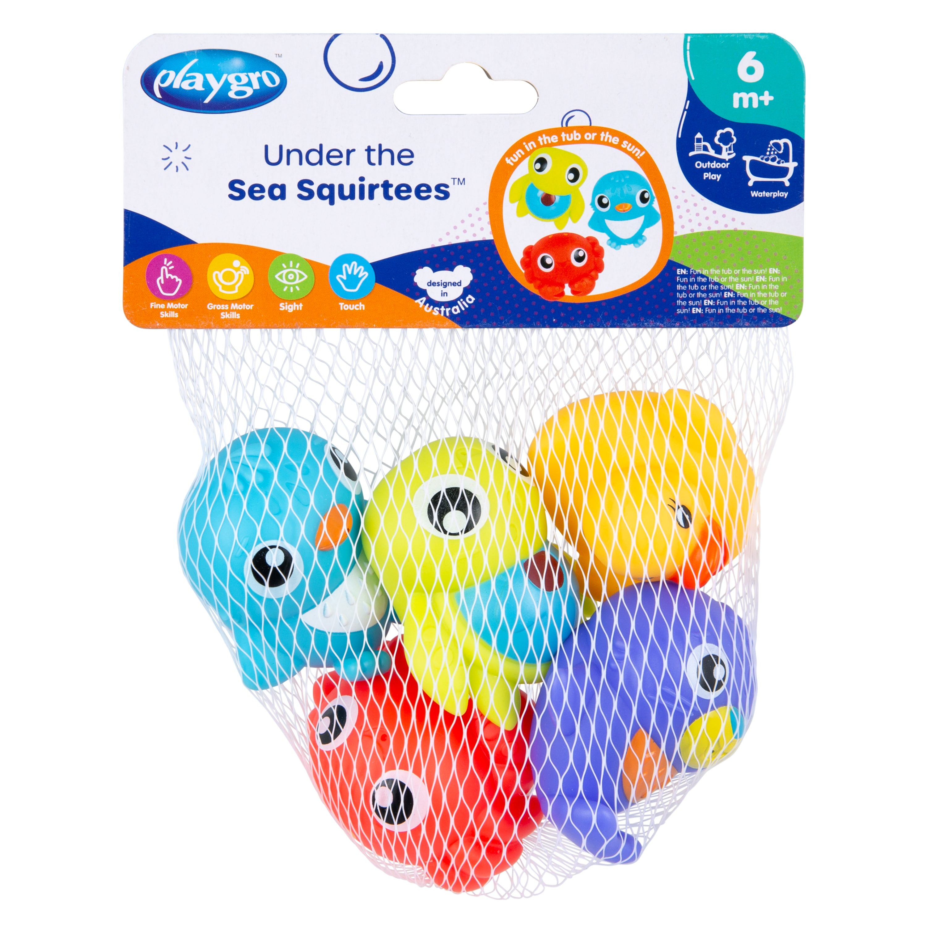 Playgro Under the Sea Squirtees (5 Pack)