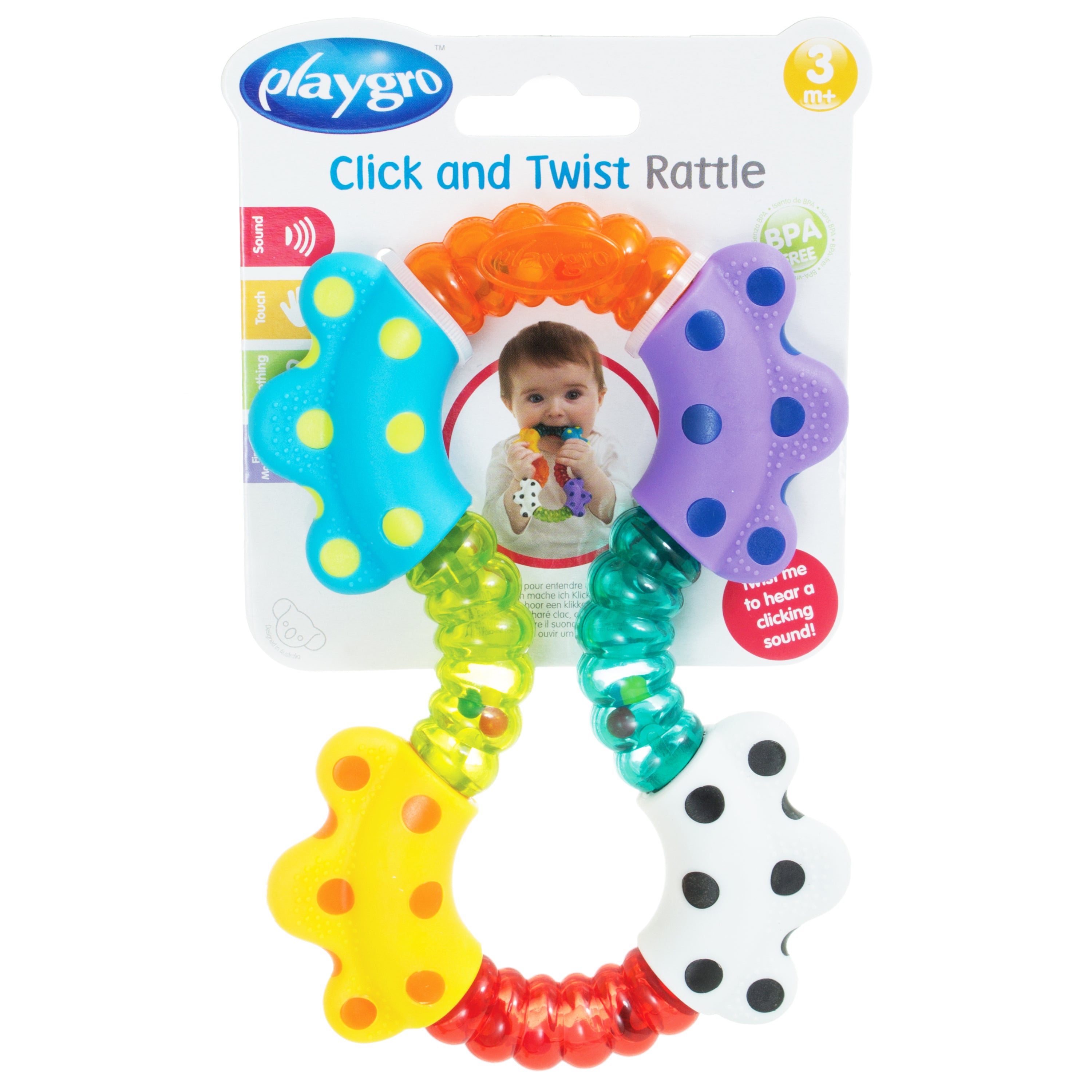 Playgro Click and Twist Rattle