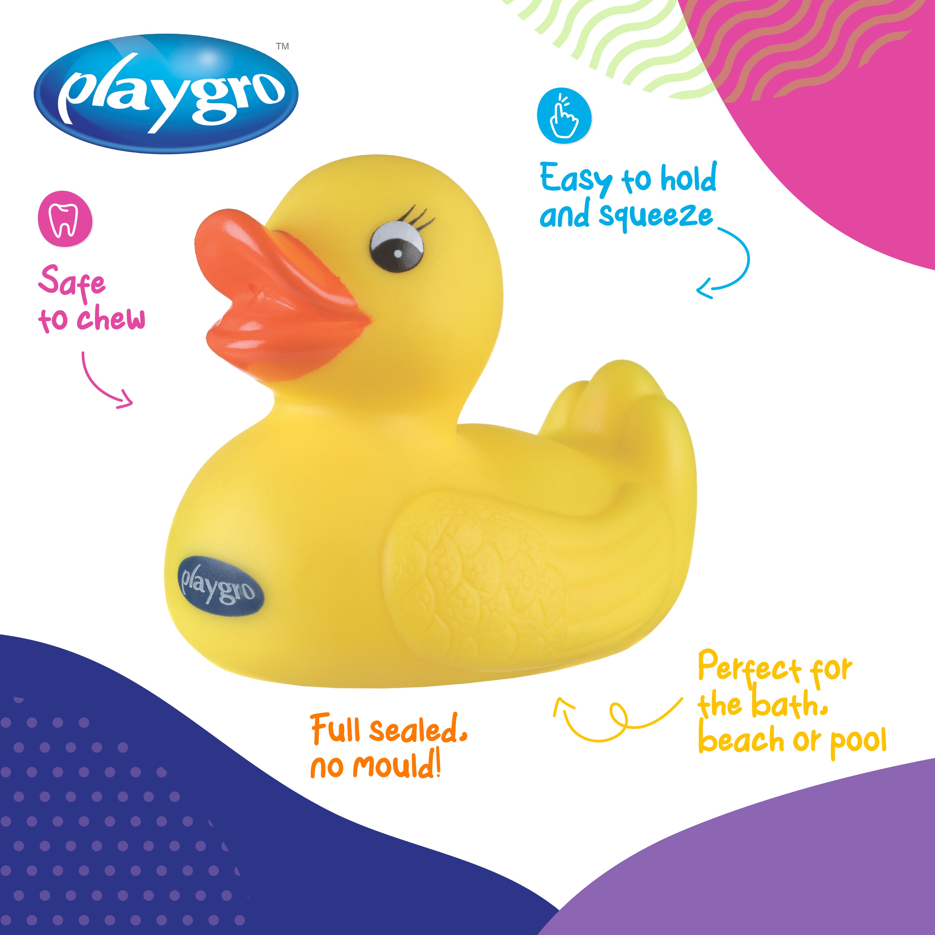 Playgro Bath Duckie - Fully Sealed