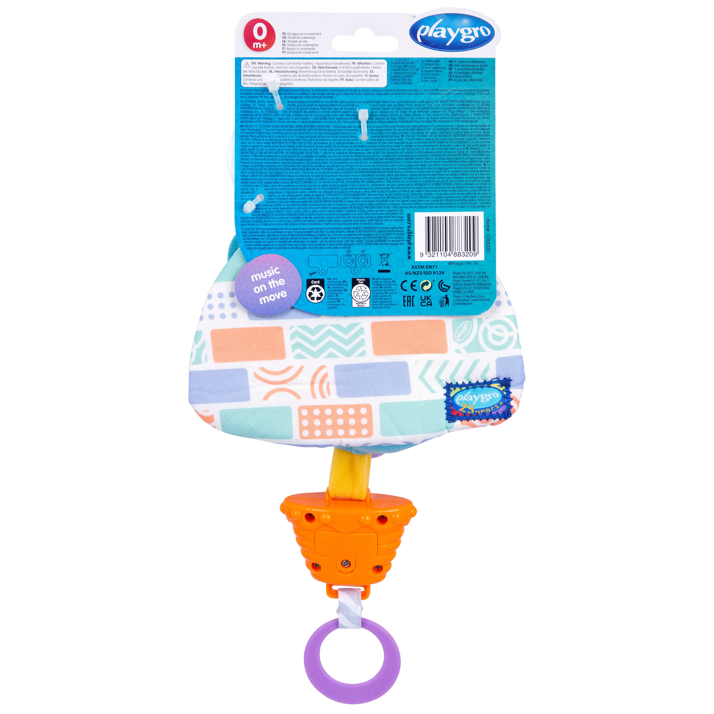 Playgro Polar Pals Musical Pullstring Bear