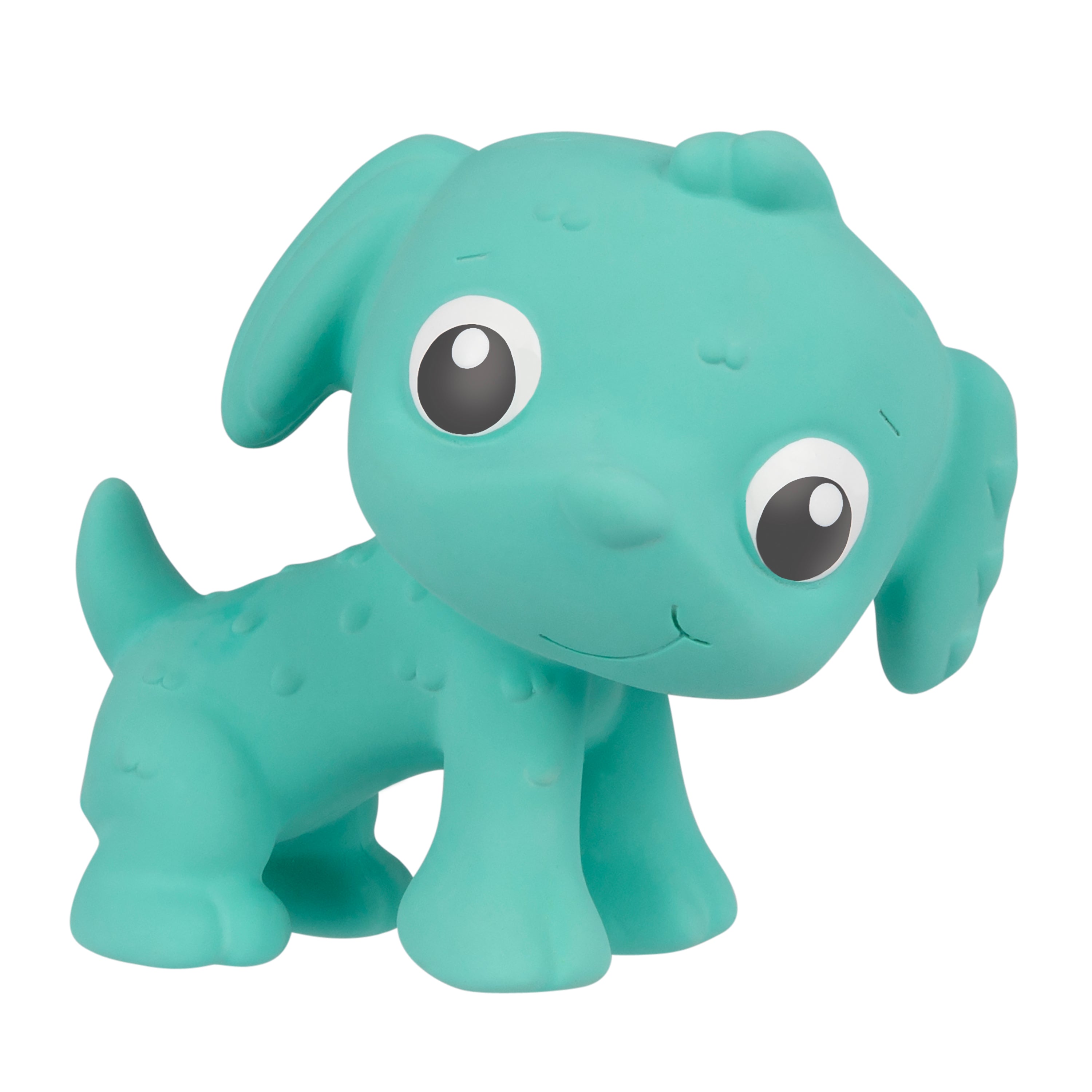 Playgro Eco Play Natural Rubber Dog - Turquoise