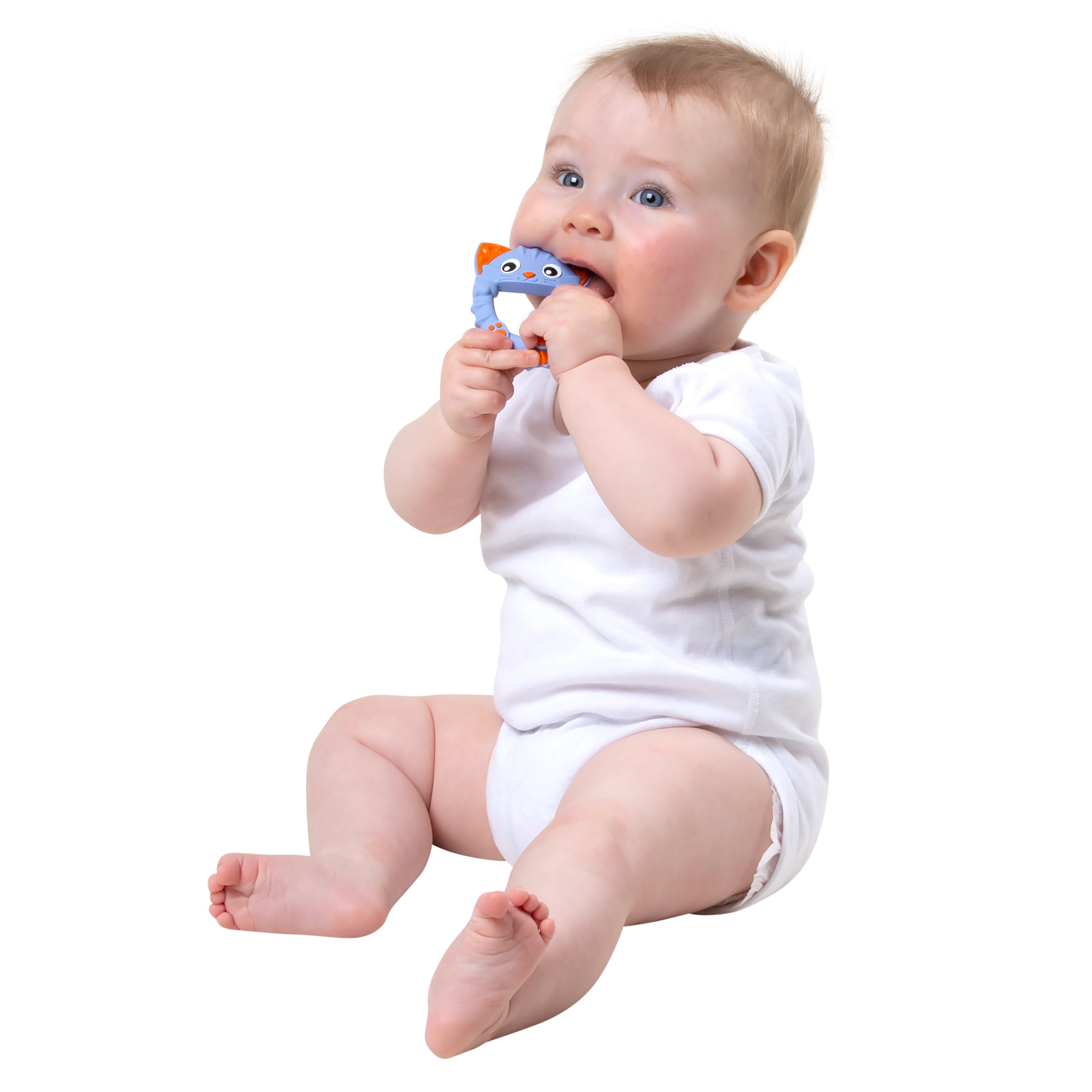 Playgro Soothe and Chew Kobie Cat Silicone Teether