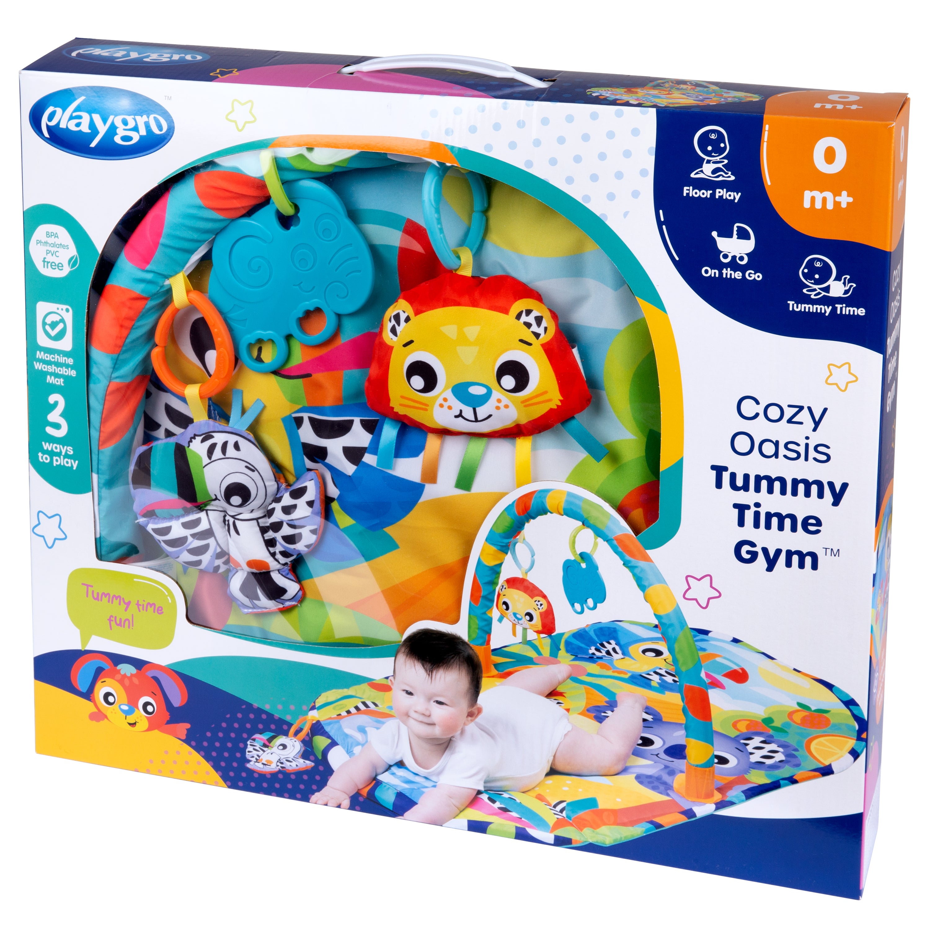 Playgro Cozy Oasis Tummy Time Gym