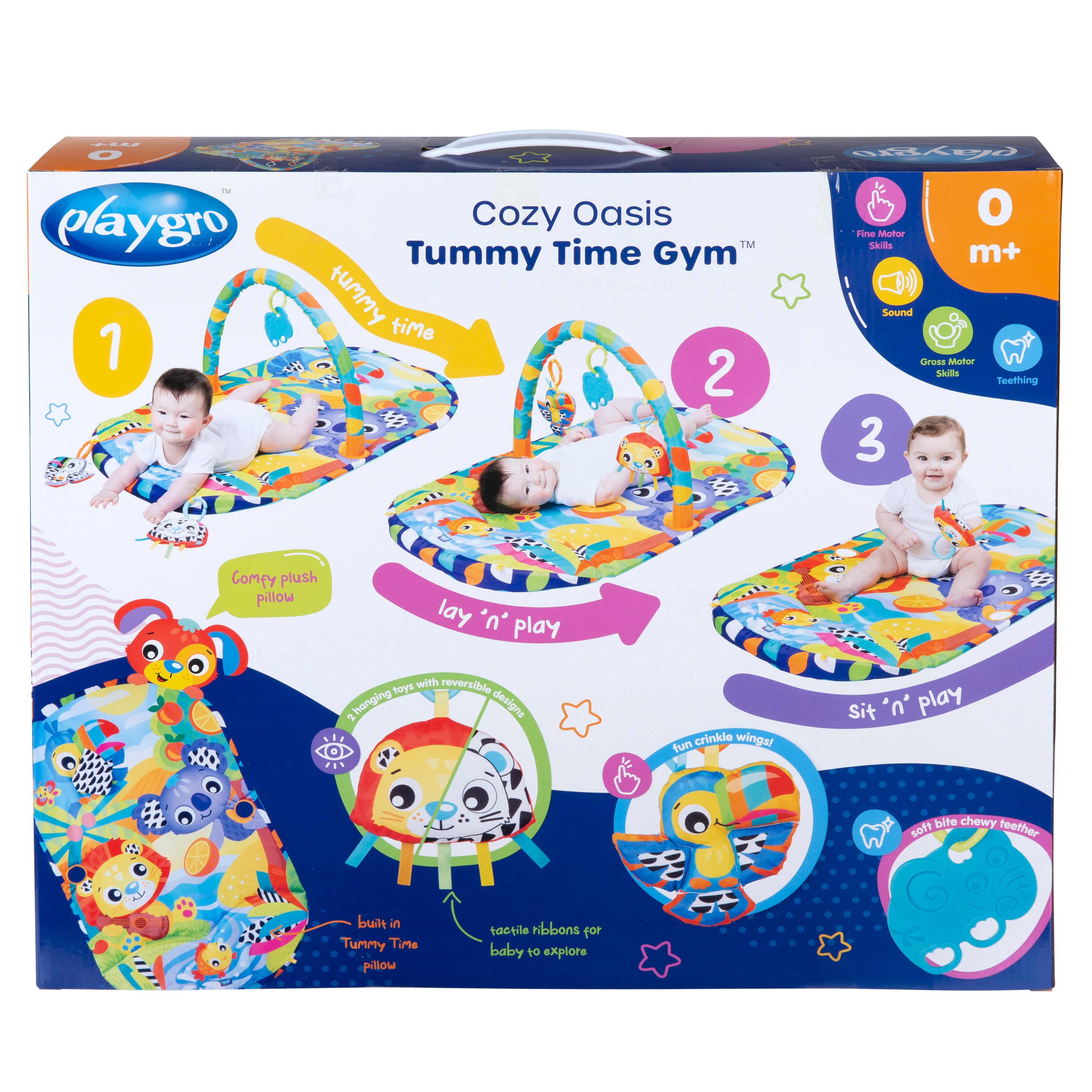 Playgro Cozy Oasis Tummy Time Gym