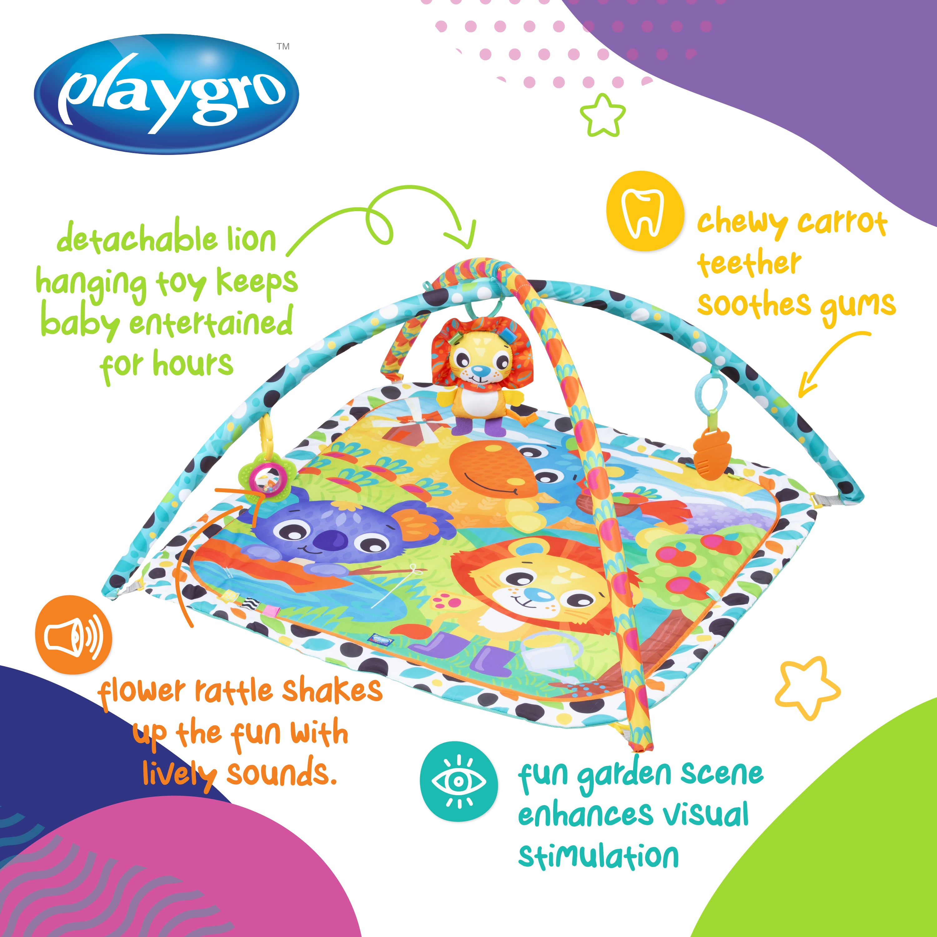Playgro Giggly Garden Activity Gym