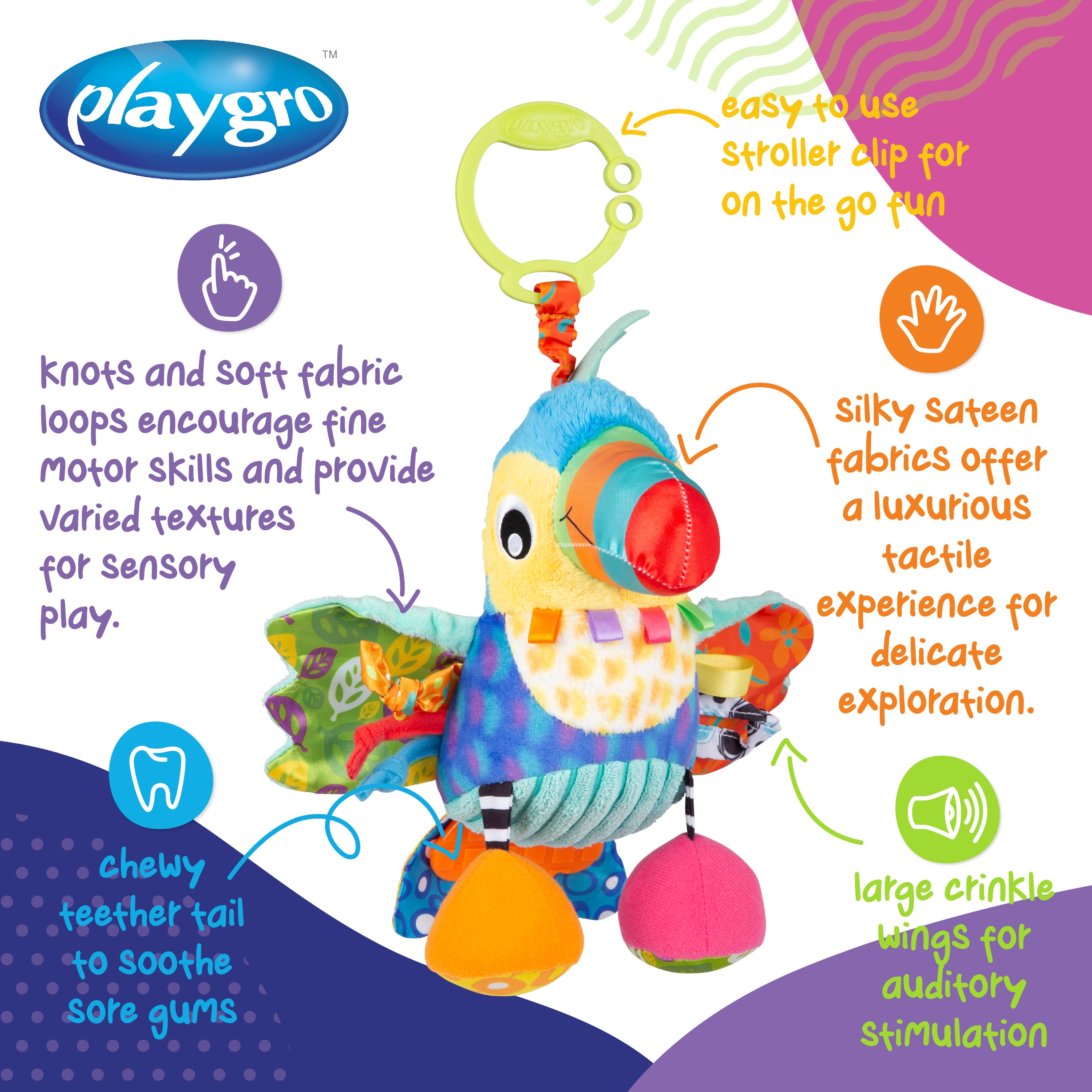 Playgro Activity Friend Tamika Toucan