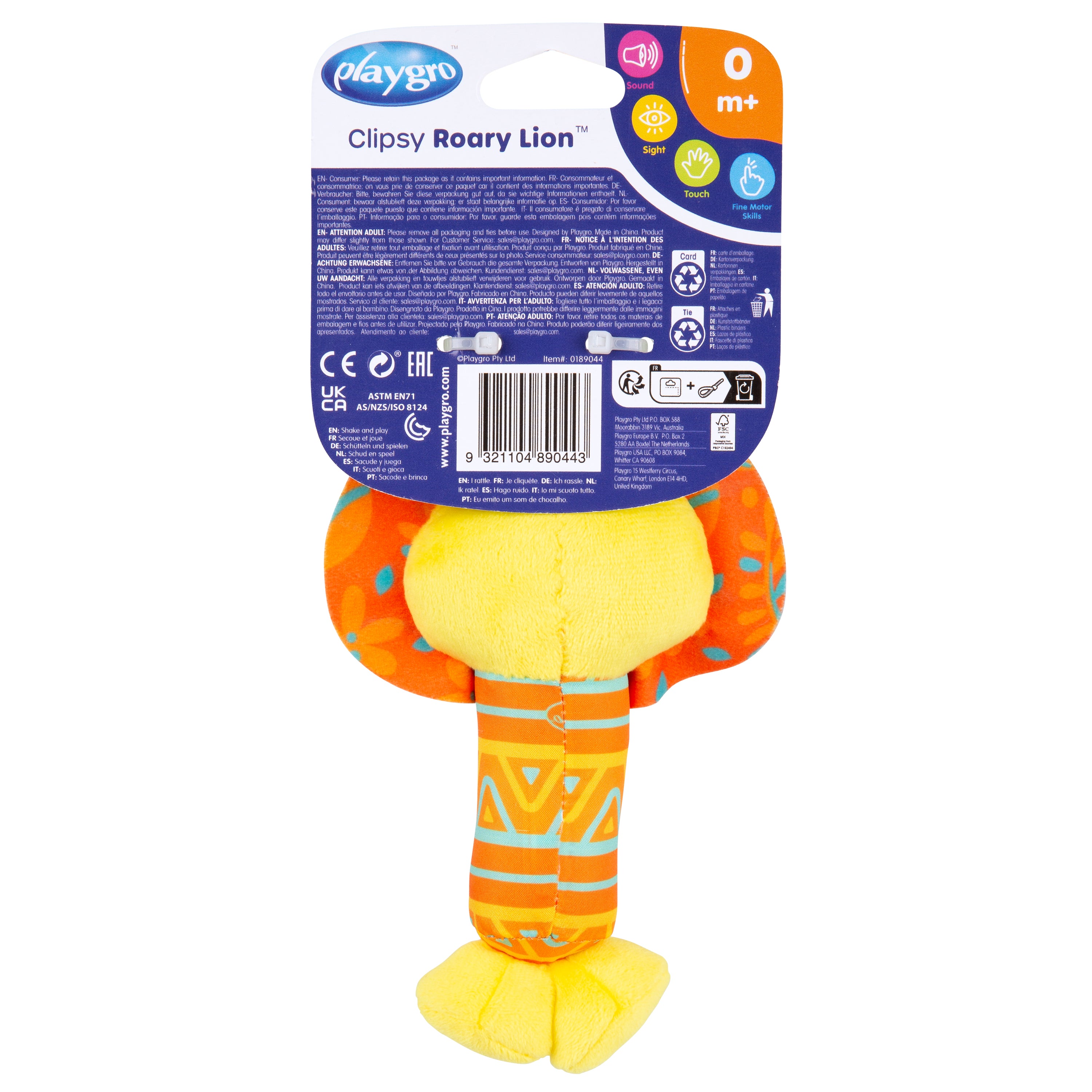 Playgro Clipsy Roary Lion