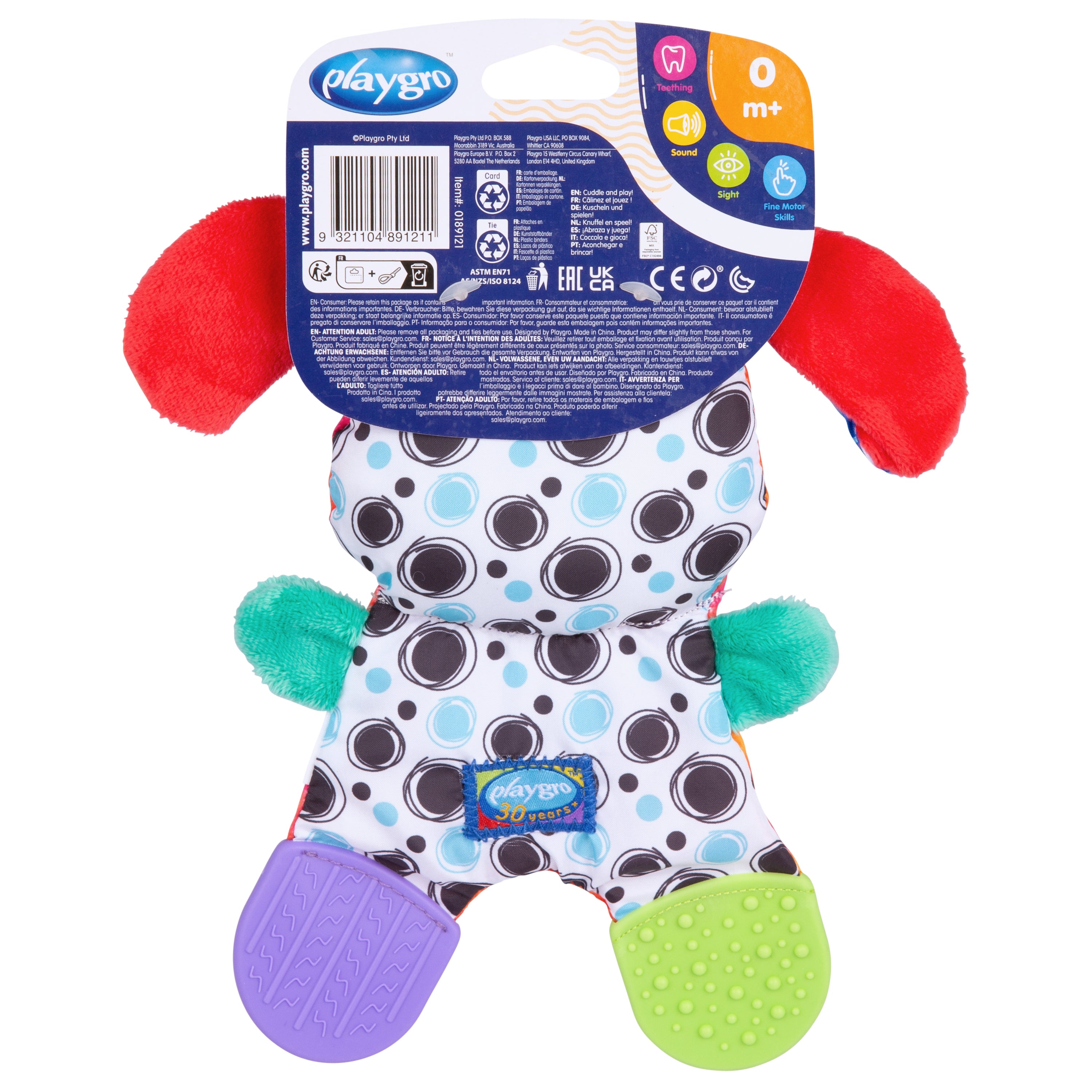 Playgro Crinkle Blankie Penny Puppy