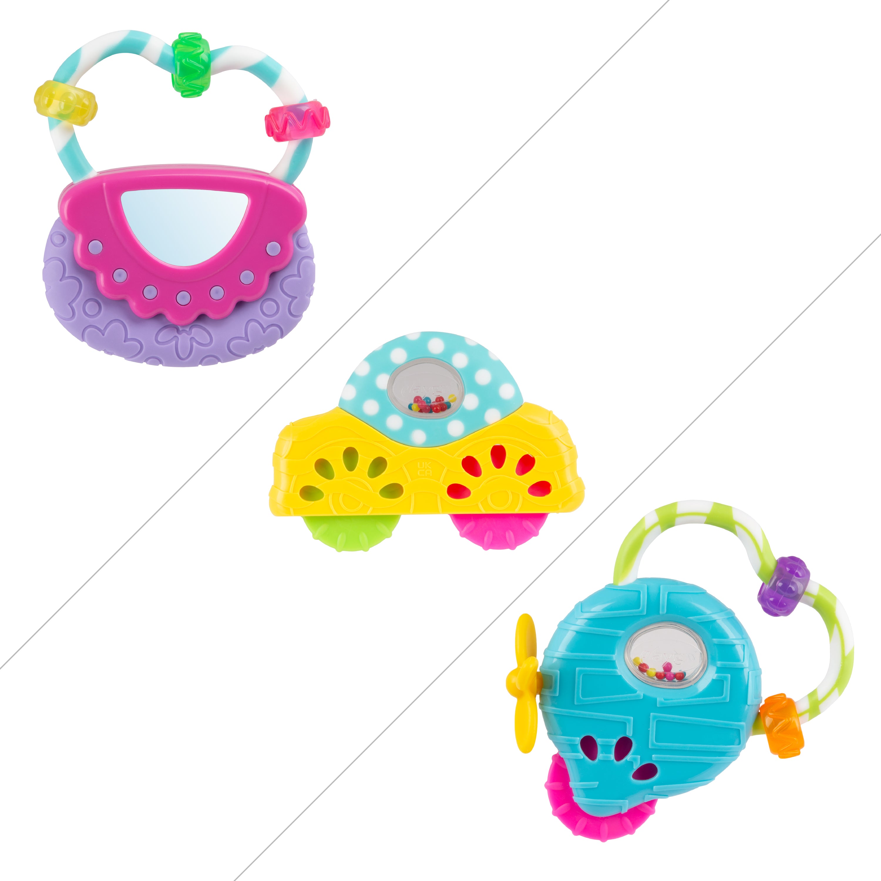 Playgro Little Hands Rattle - 3 Assort