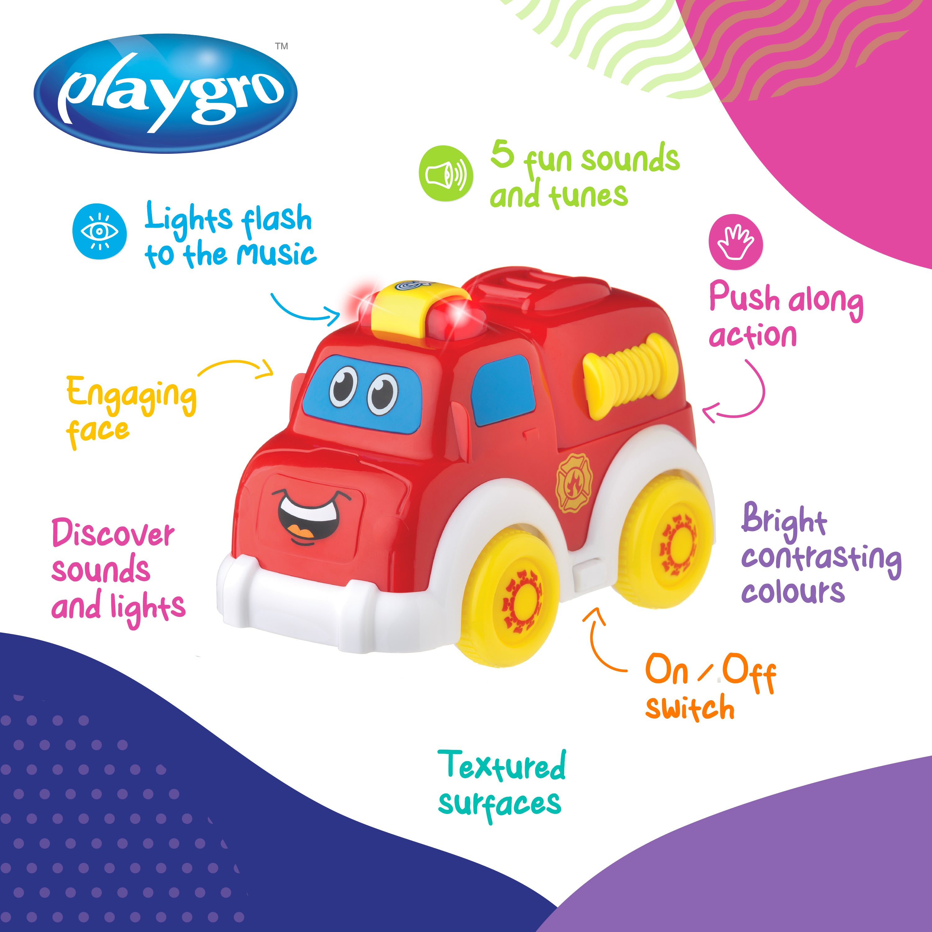 Playgro Lights And Sounds Fire Truck