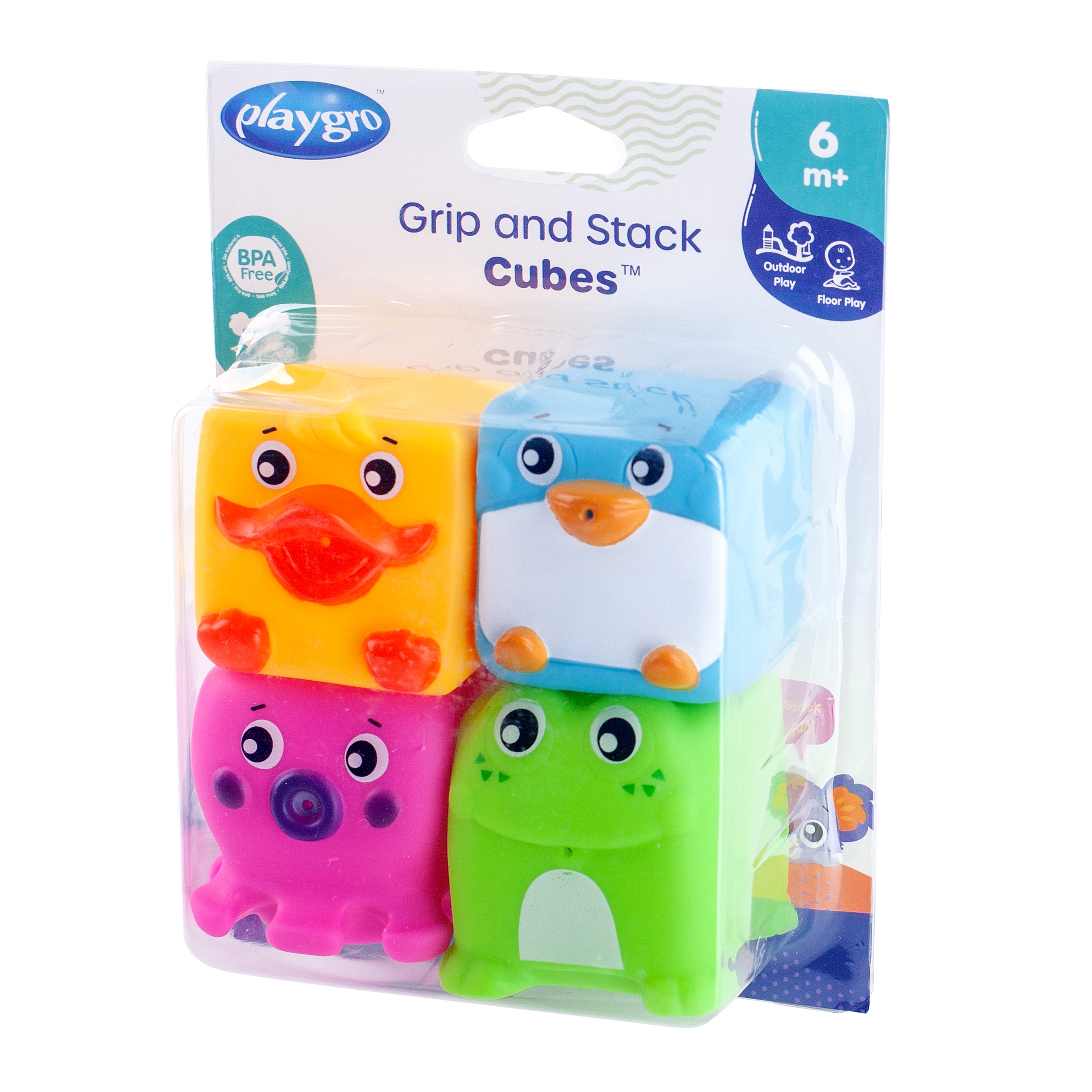 Playgro Grip and Stack Cubes