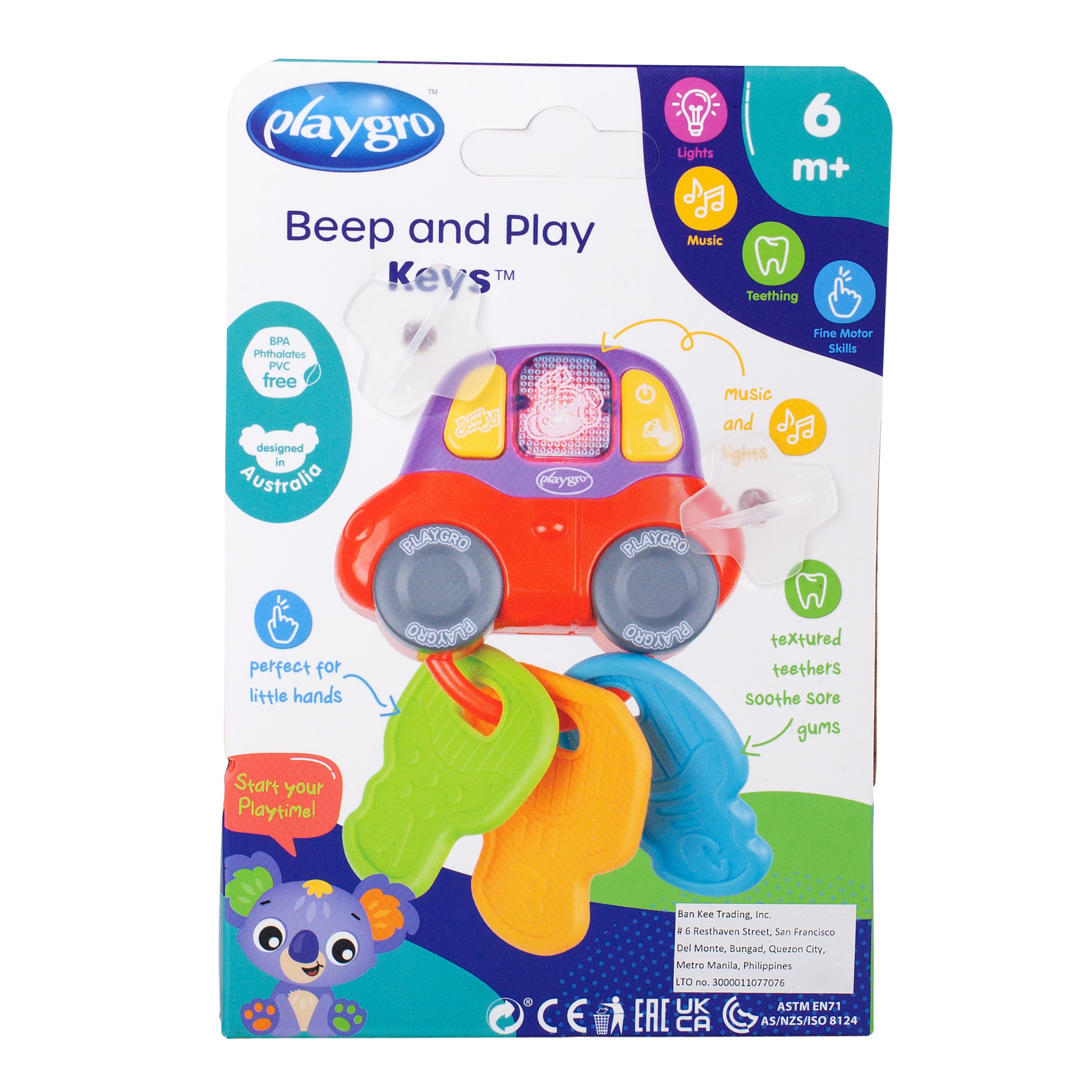 Playgro Beep and Play Keys