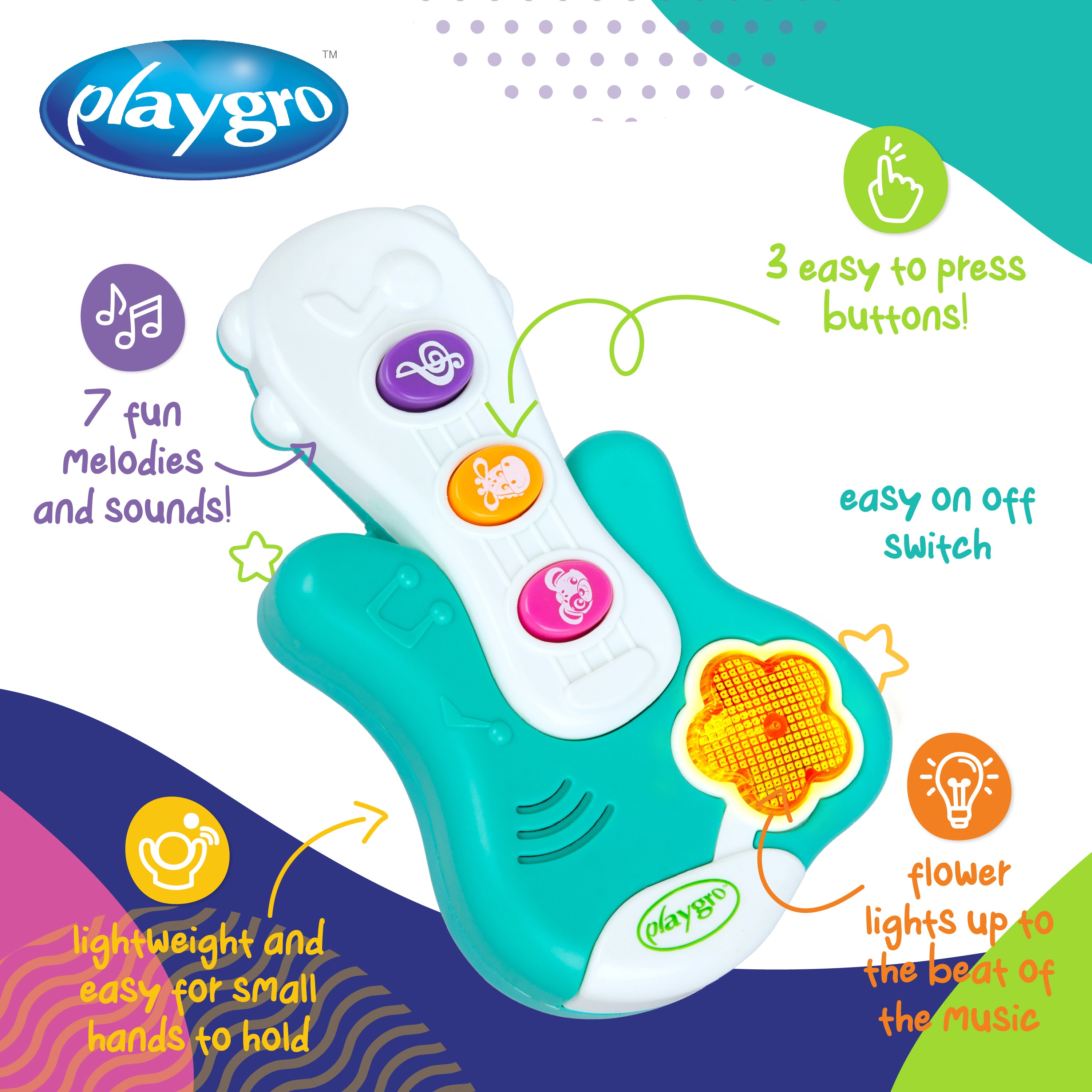 Playgro Little Strummer Light-Up Guitar