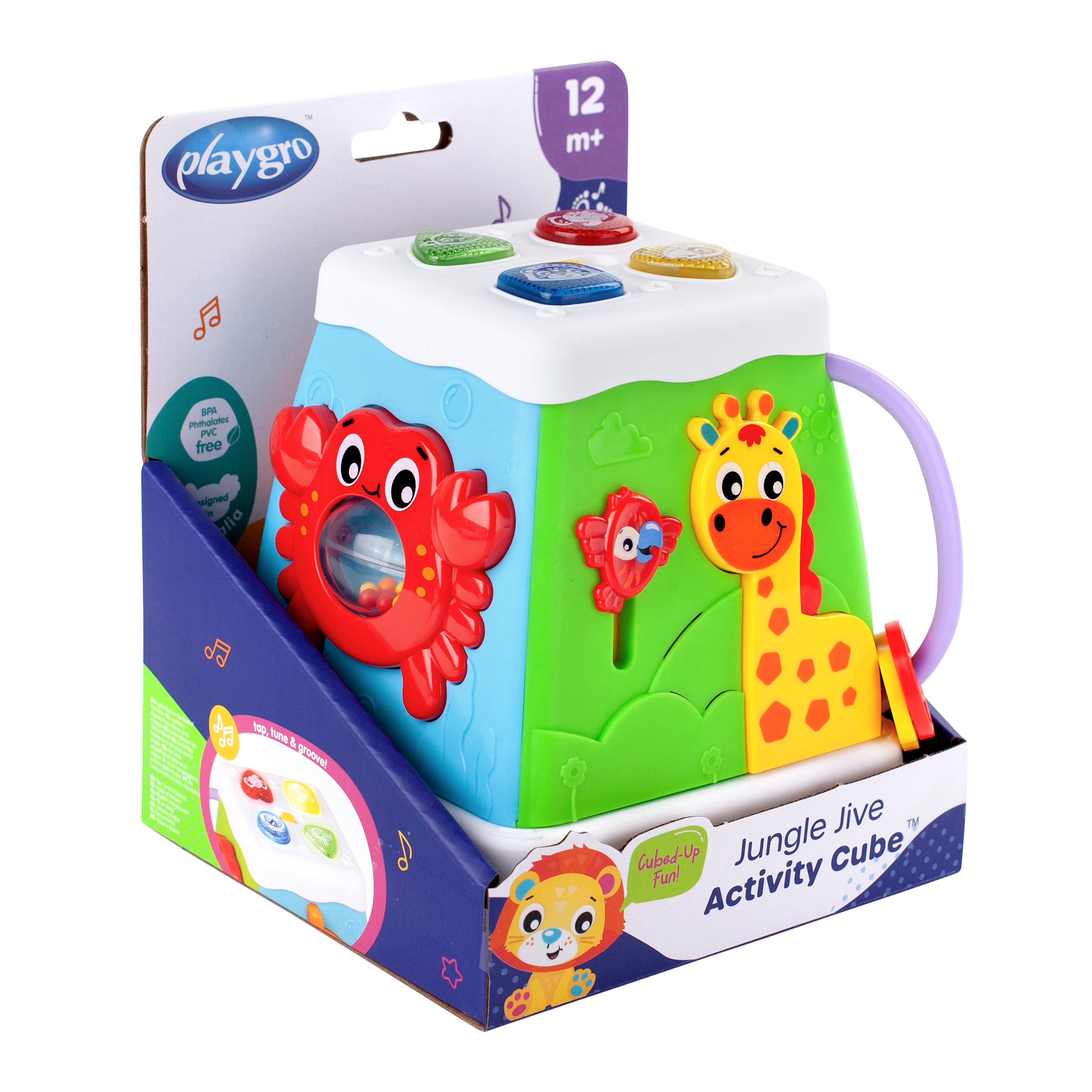 Playgro Jungle Jive Activity Cube