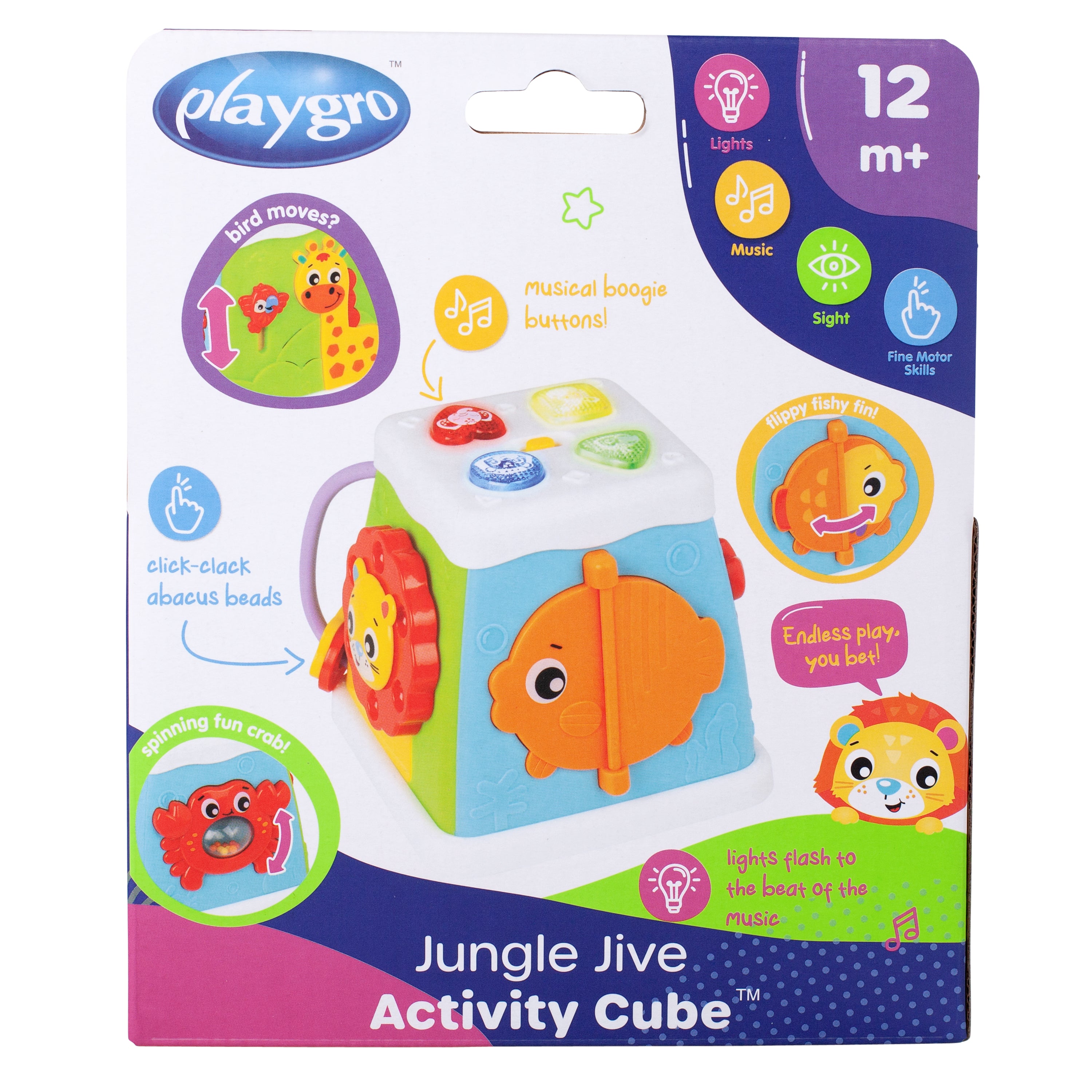 Playgro Jungle Jive Activity Cube