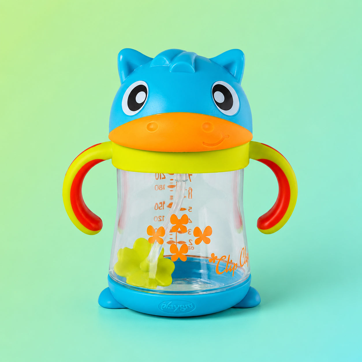 Clip Clop Weighted Straw Sippy Cup 6m+