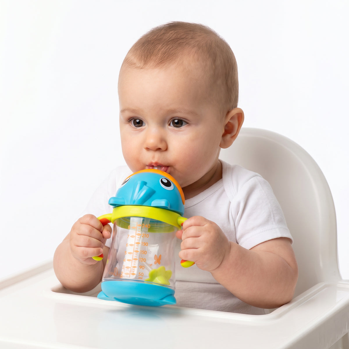 Clip Clop Weighted Straw Sippy Cup 6m+