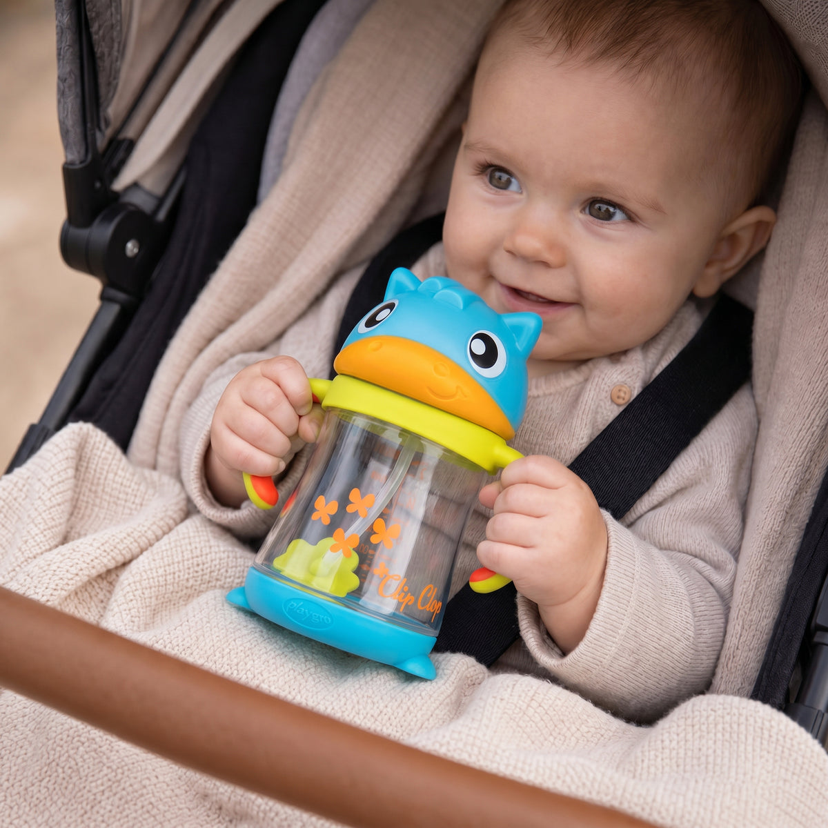 Clip Clop Weighted Straw Sippy Cup 6m+