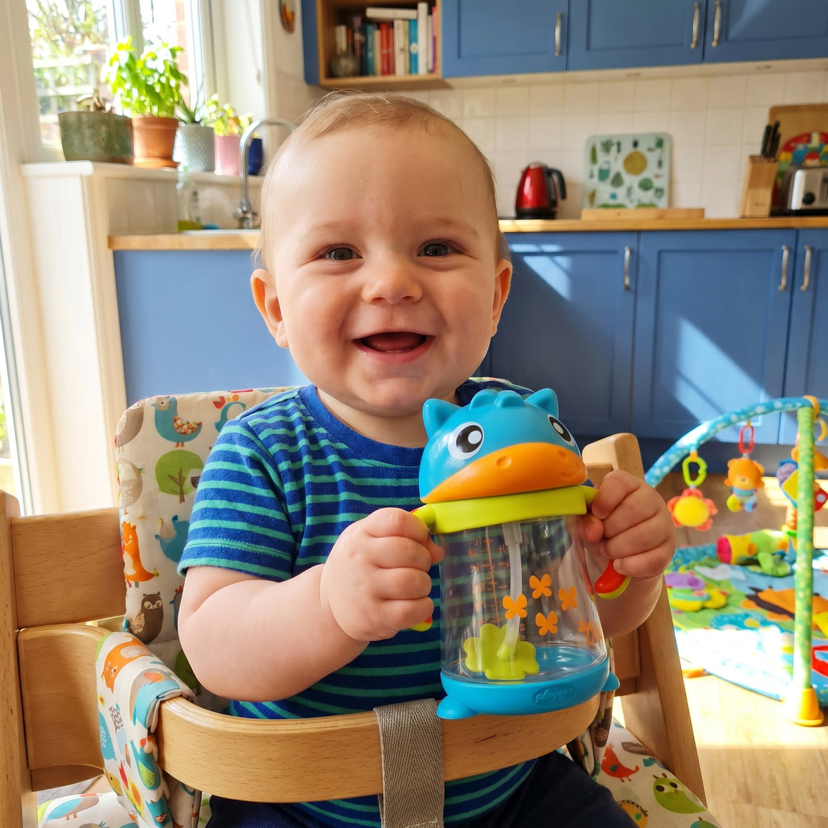 Clip Clop Weighted Straw Sippy Cup 6m+
