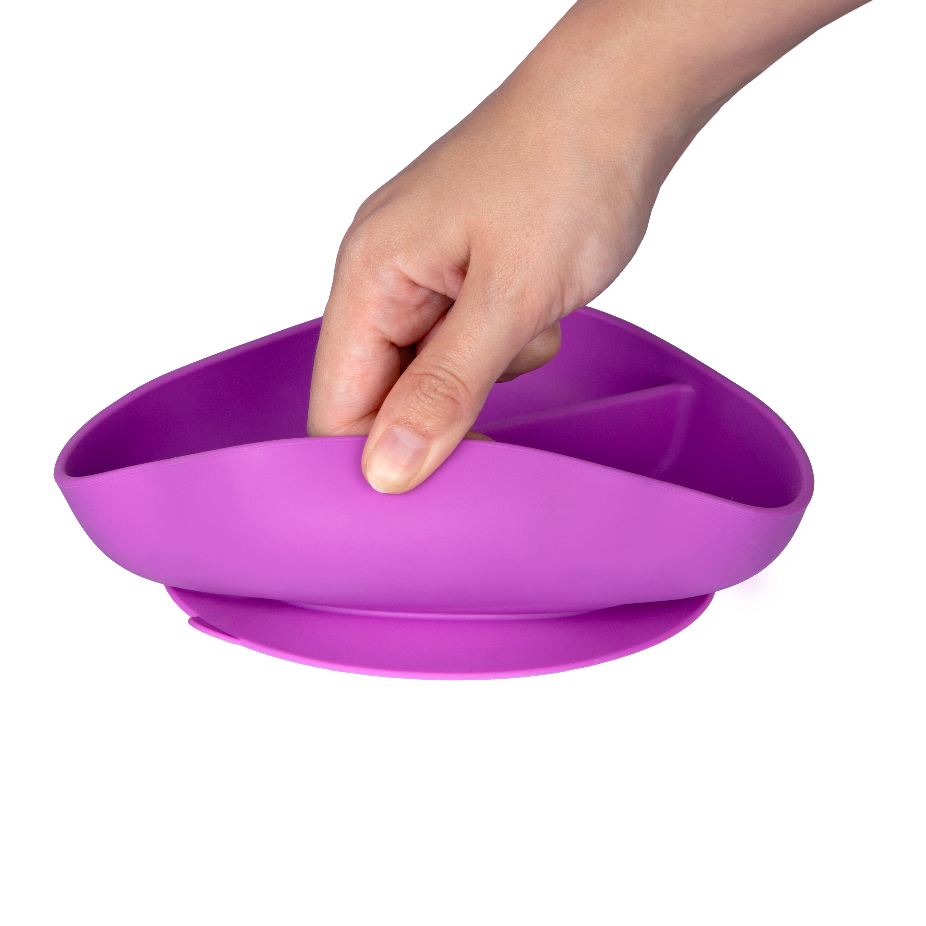 Suction Silicone Divider Plate - Purple